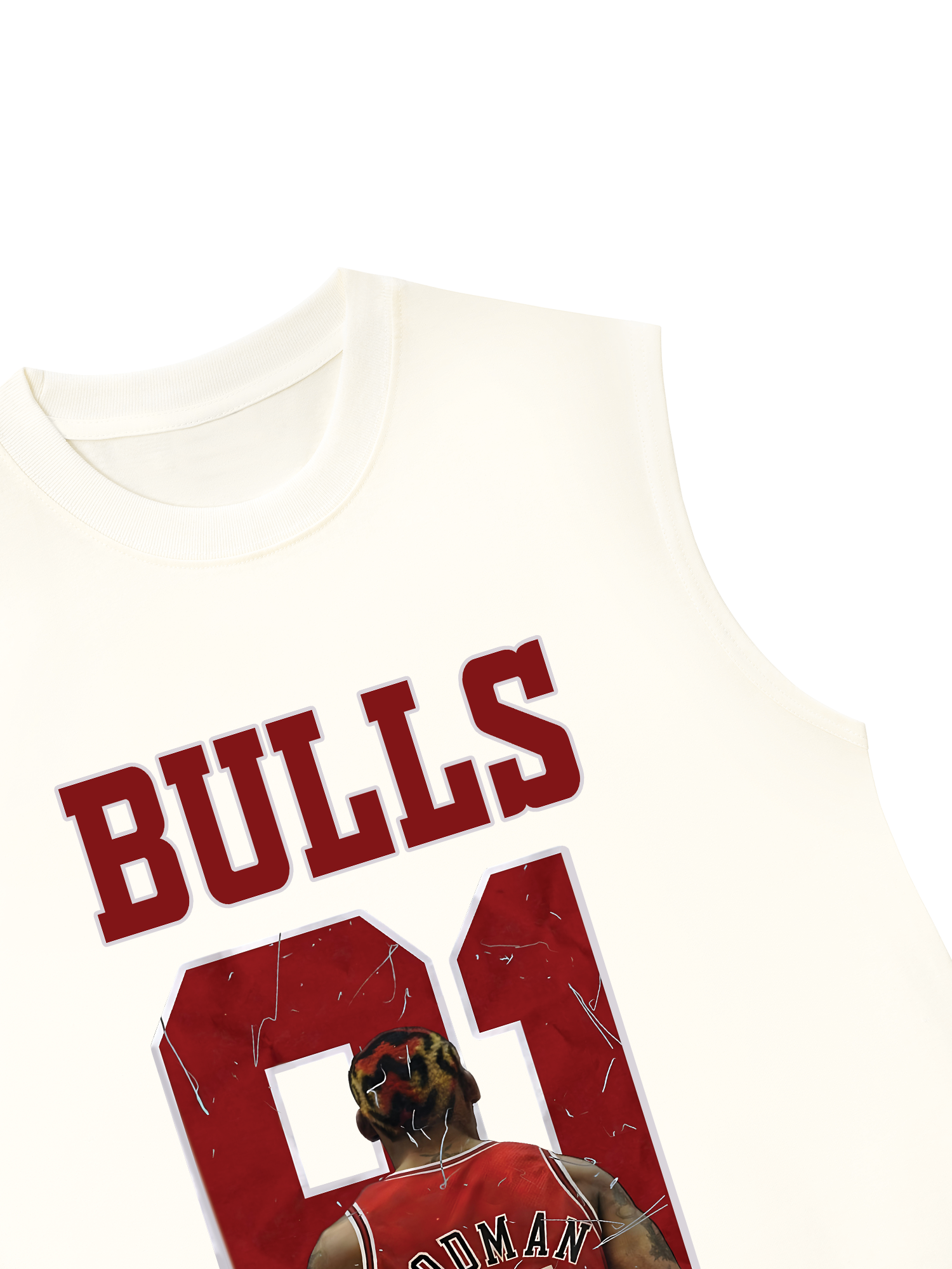 Áo Ba Lỗ Relaxed Fit Basketball BullRodman