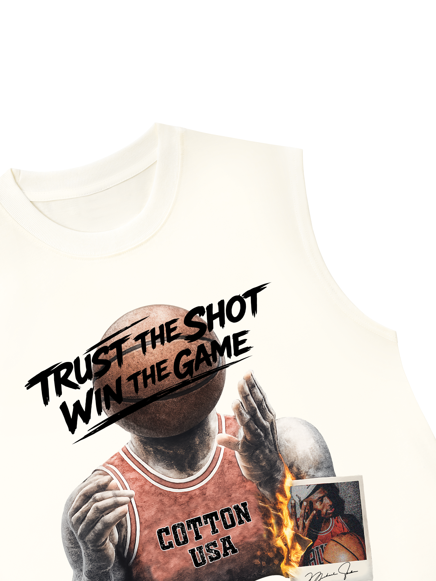 Áo Ba Lỗ Relaxed Fit Basketball Trust The Shot Win The Game