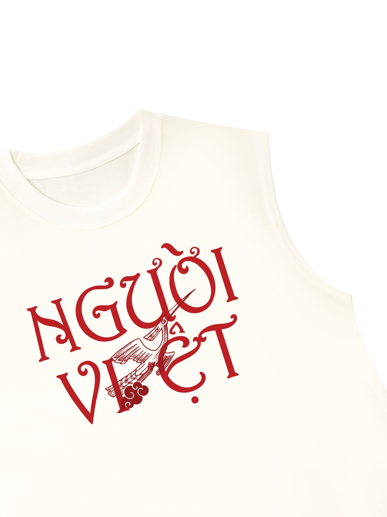 Áo Ba Lỗ Relaxed Fit Người Việt - Máu Đỏ Da Vàng