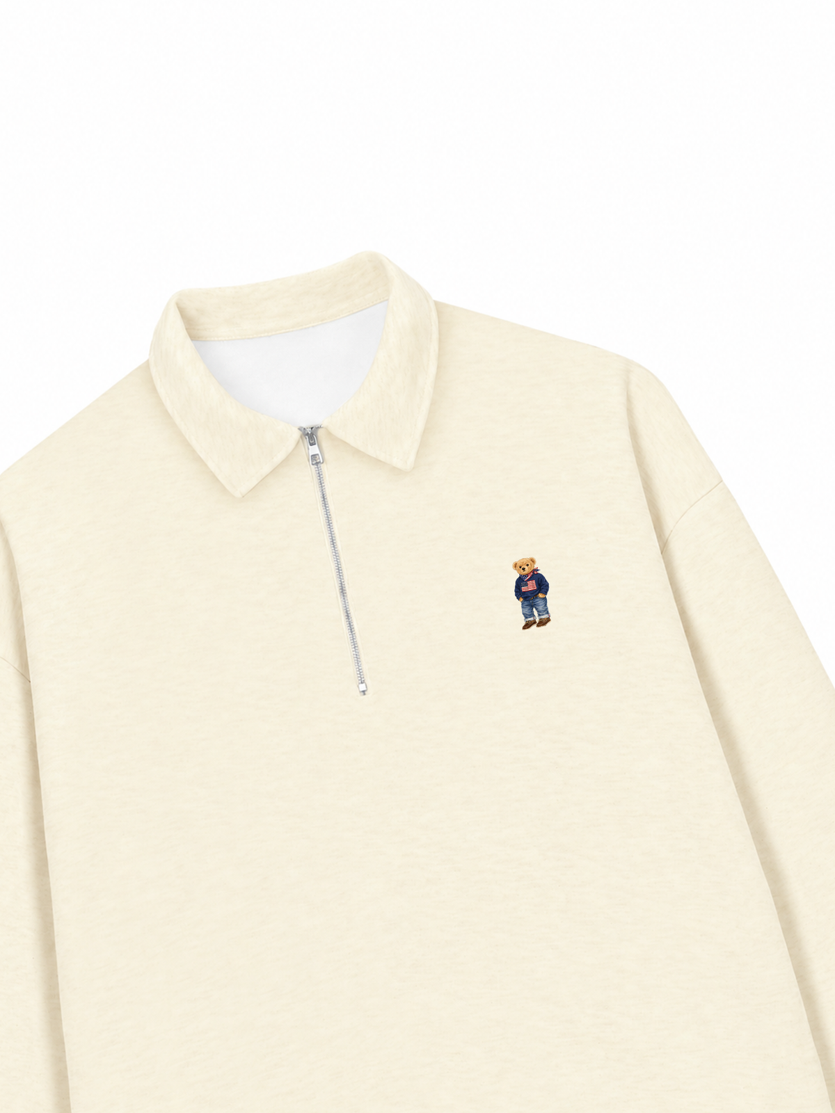 Áo Sweater Polo Nỉ Hai Da America Boy