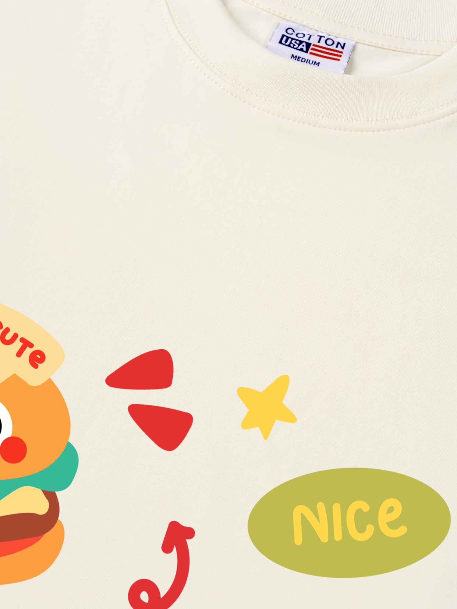 Áo Thun Relaxed Fit Yummy Mood Triple Cute