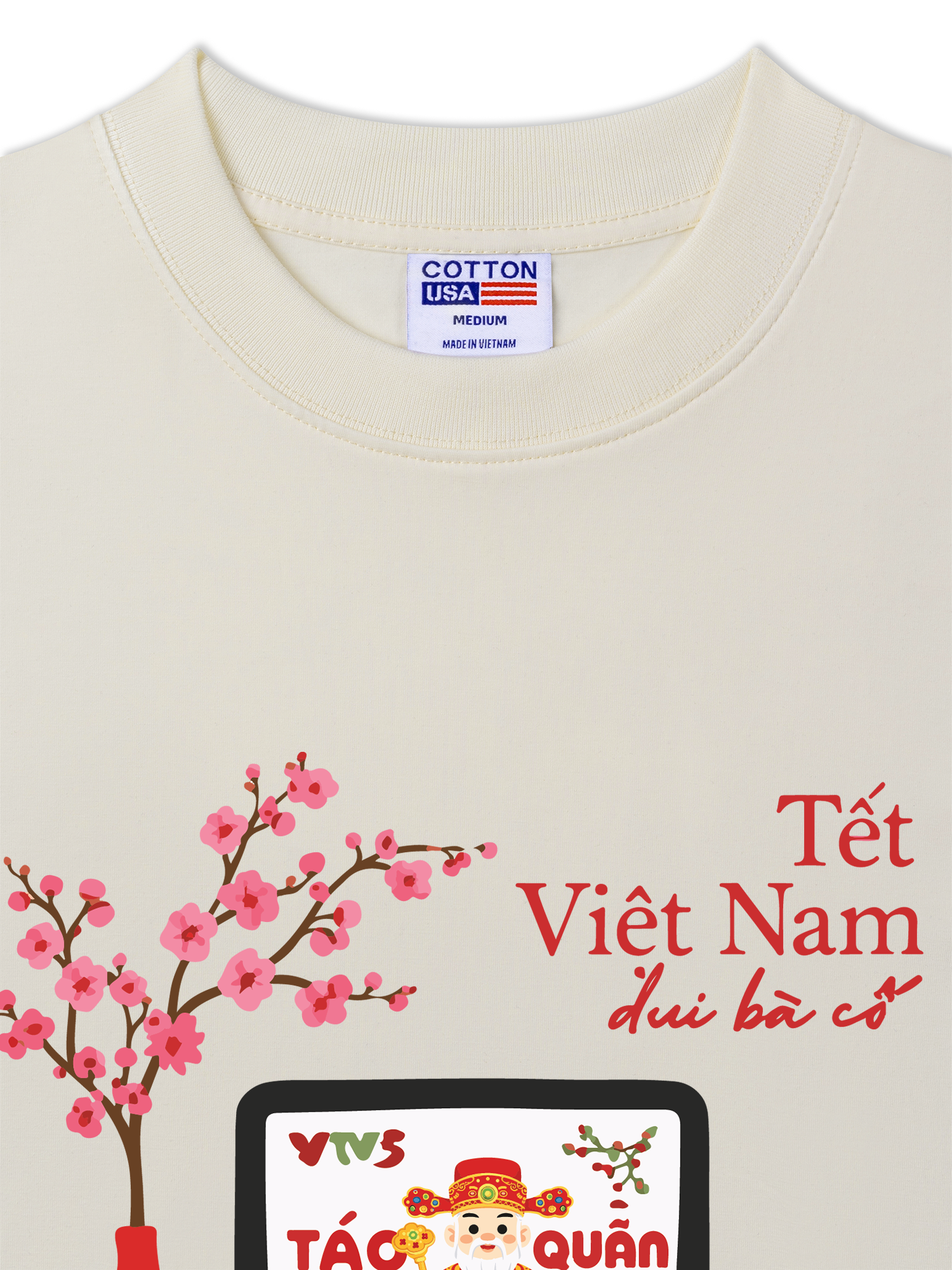Áo Thun Relaxed Fit Tết Việt Nam - Xem Táo Quân