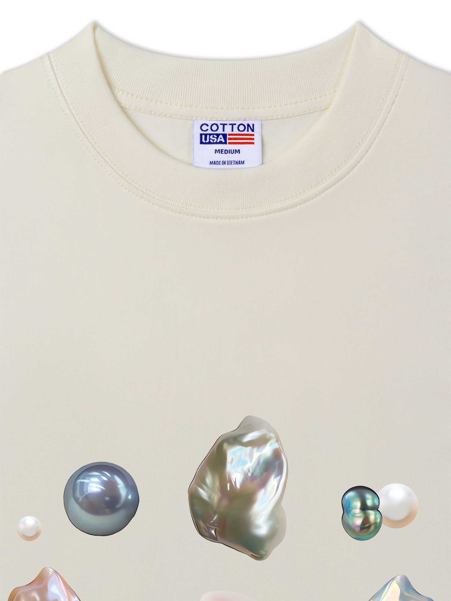 Áo Thun Relaxed Fit Bling Pearl