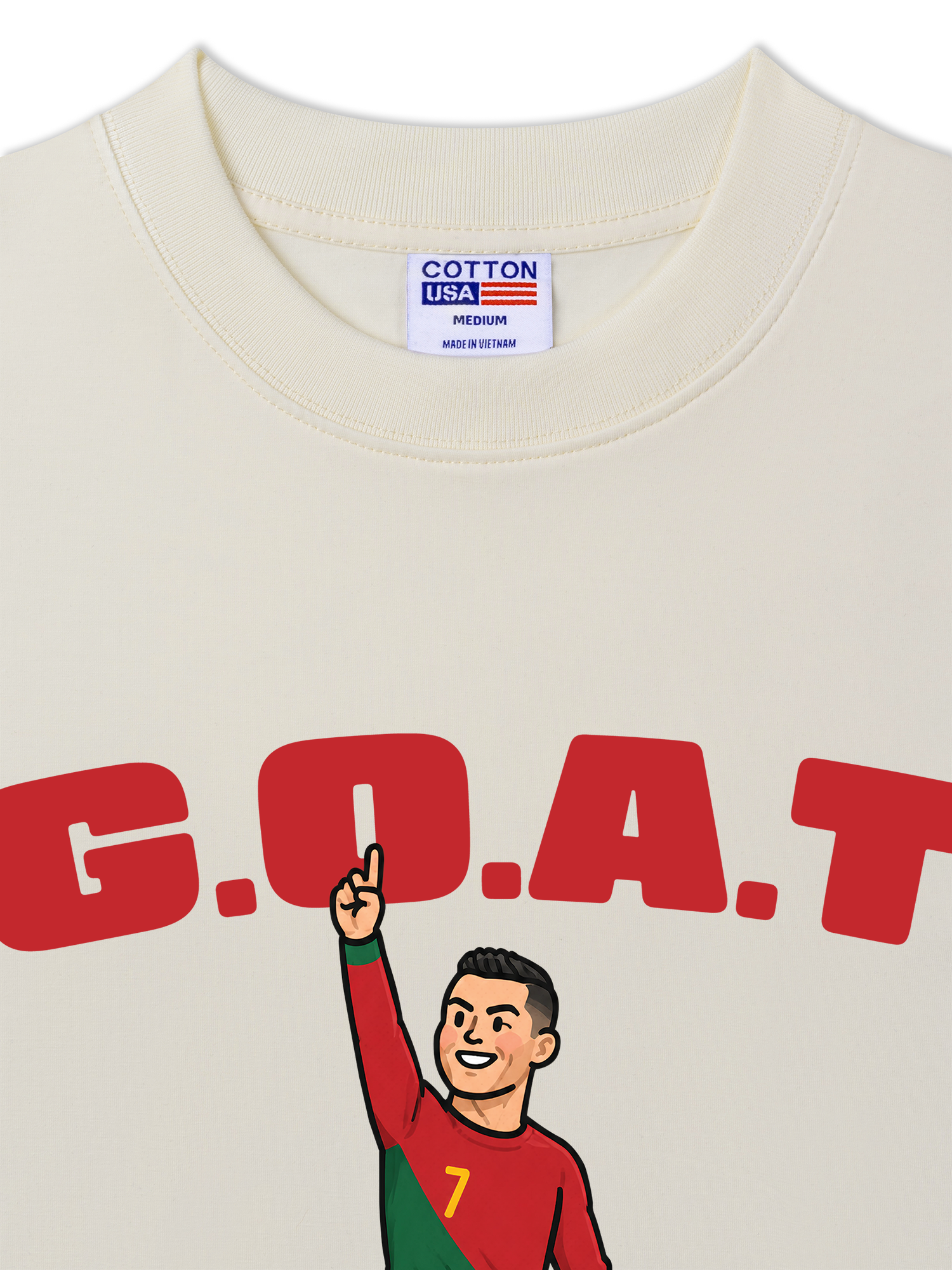 Áo Thun Relaxed Fit Soccer 7 G.O.A.T