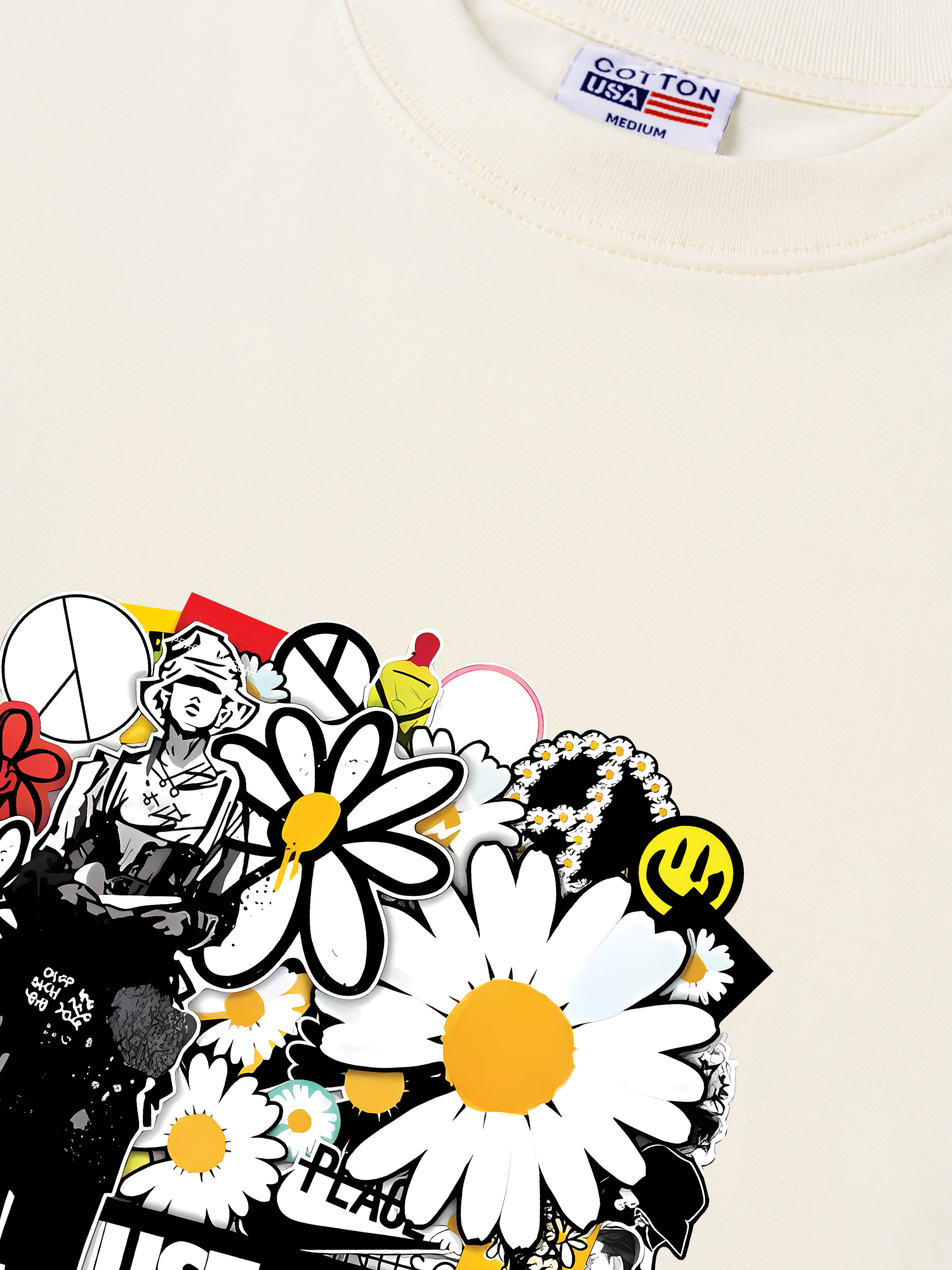 Áo Thun Relaxed Fit Idol Daisy Flower GD