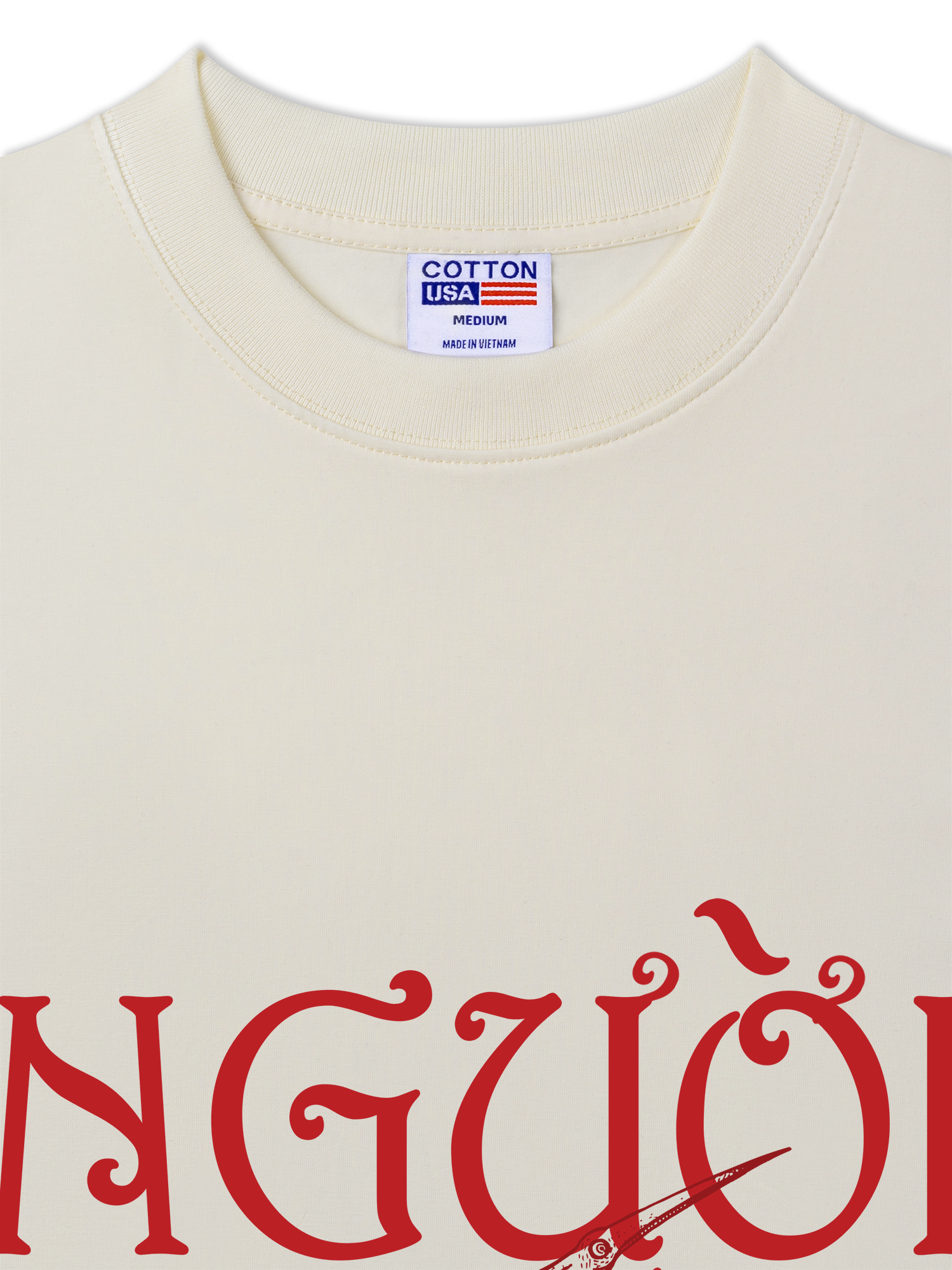 Áo Thun Relaxed Fit Việt Nam Người Việt - Máu Đỏ Da Vàng