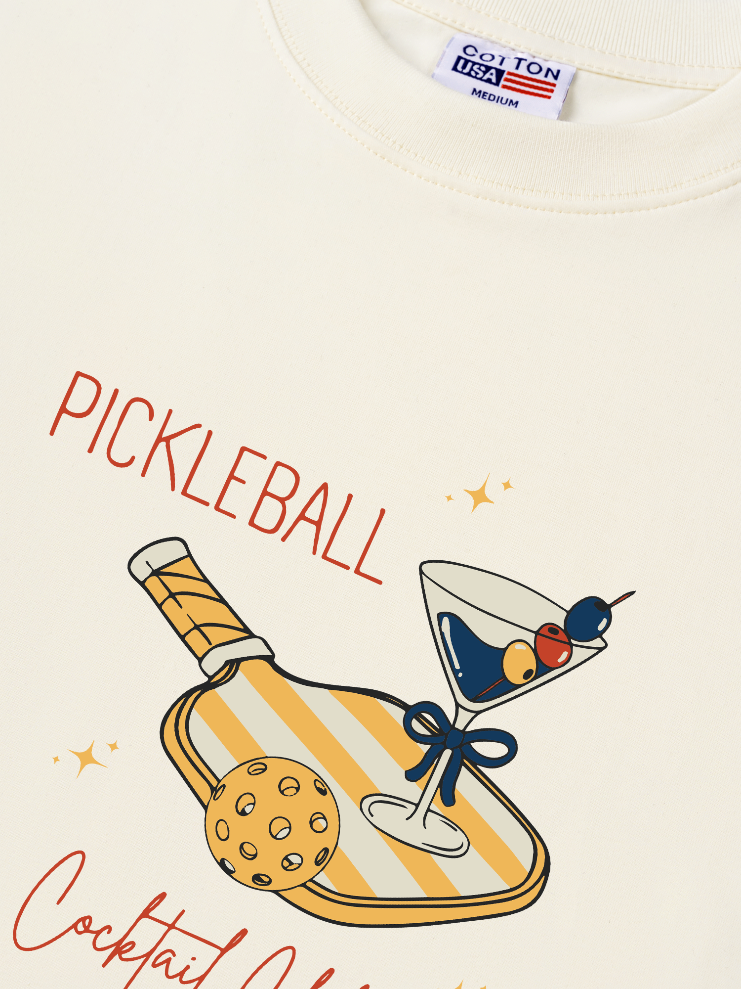 Áo Thun Relaxed Fit Pickleball Cocktail Club