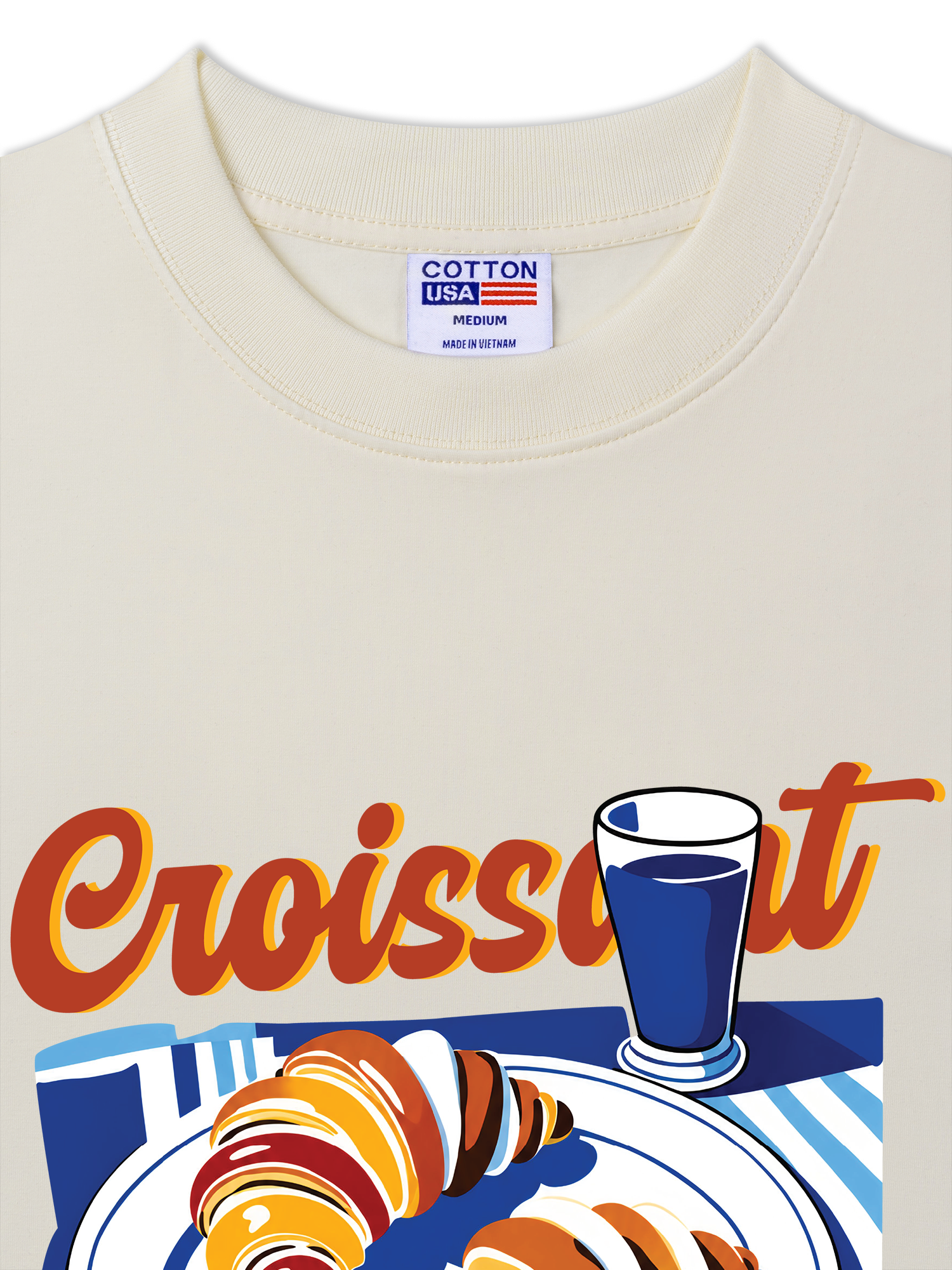 Áo Thun Relaxed Fit Croissant
