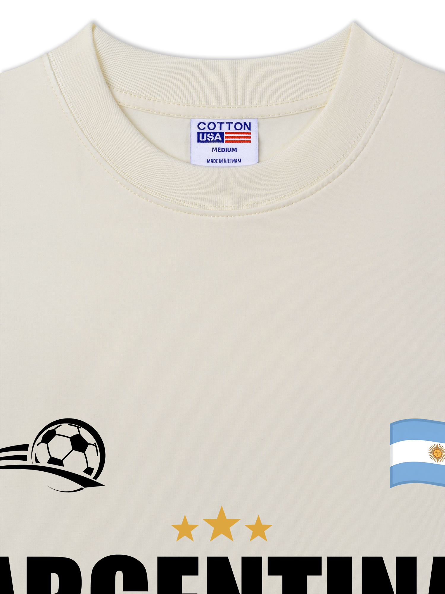 Áo Thun Relaxed Fit Soccer World Cup Argentina