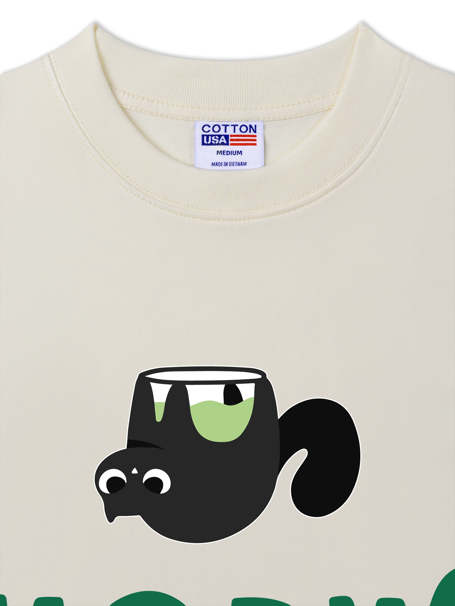 Áo Thun Relaxed Fit Soft Paw Meaw-tcha