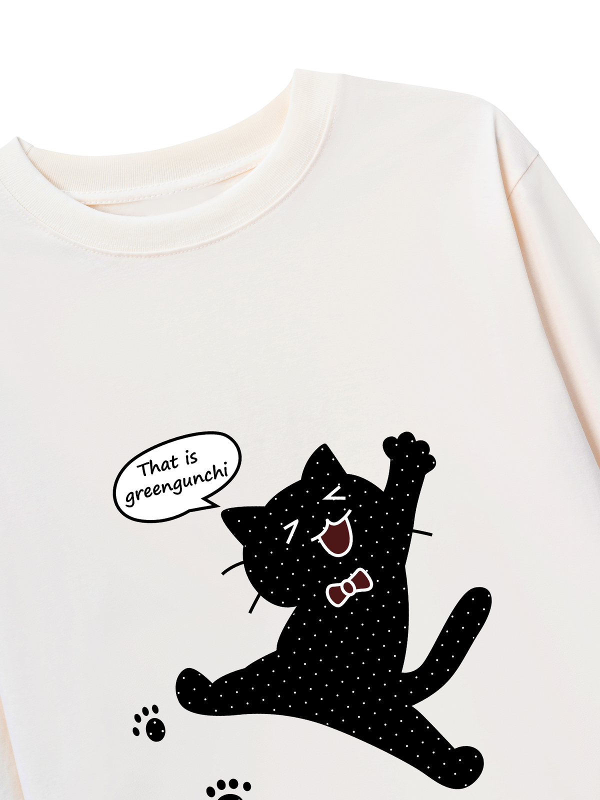 Áo Thun Dài Tay Dotty Mood Cute Cat