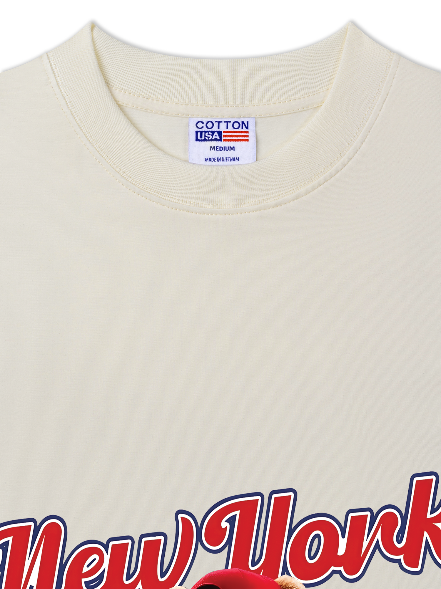 Áo Thun Relaxed Fit Baseball New York Teddy