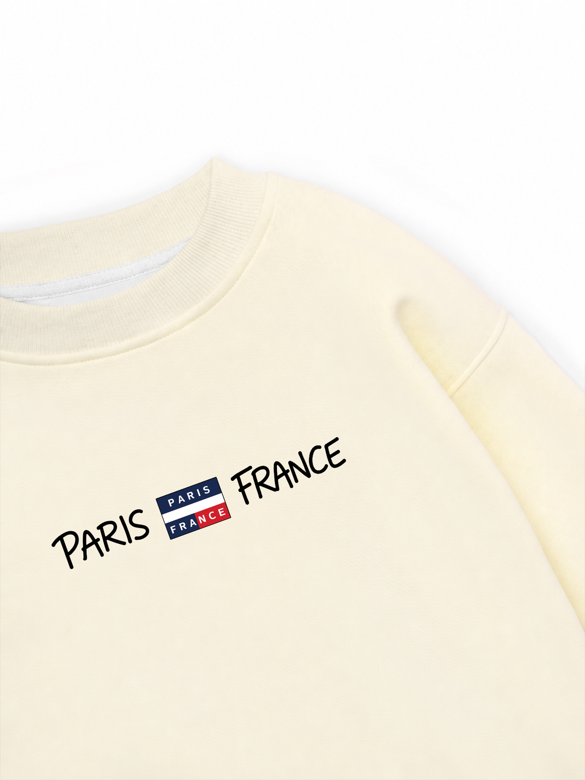 Áo Sweater Nỉ Hai Da Retro Paris France