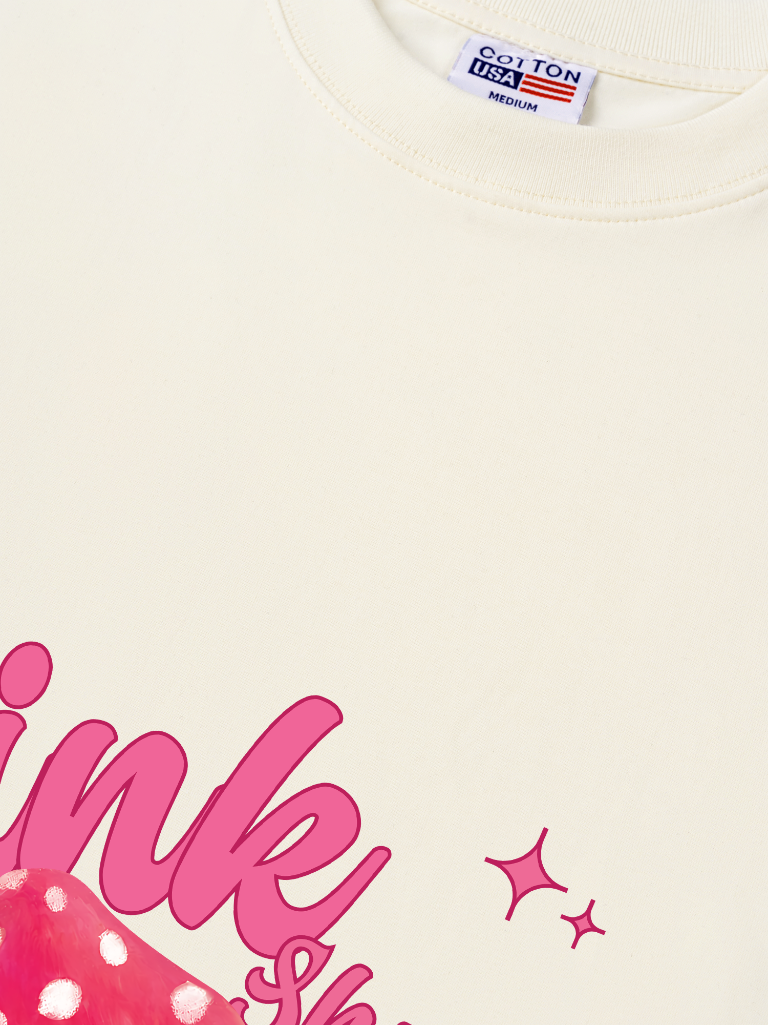 Áo Thun Relaxed Fit Tropical Pink Shrooms