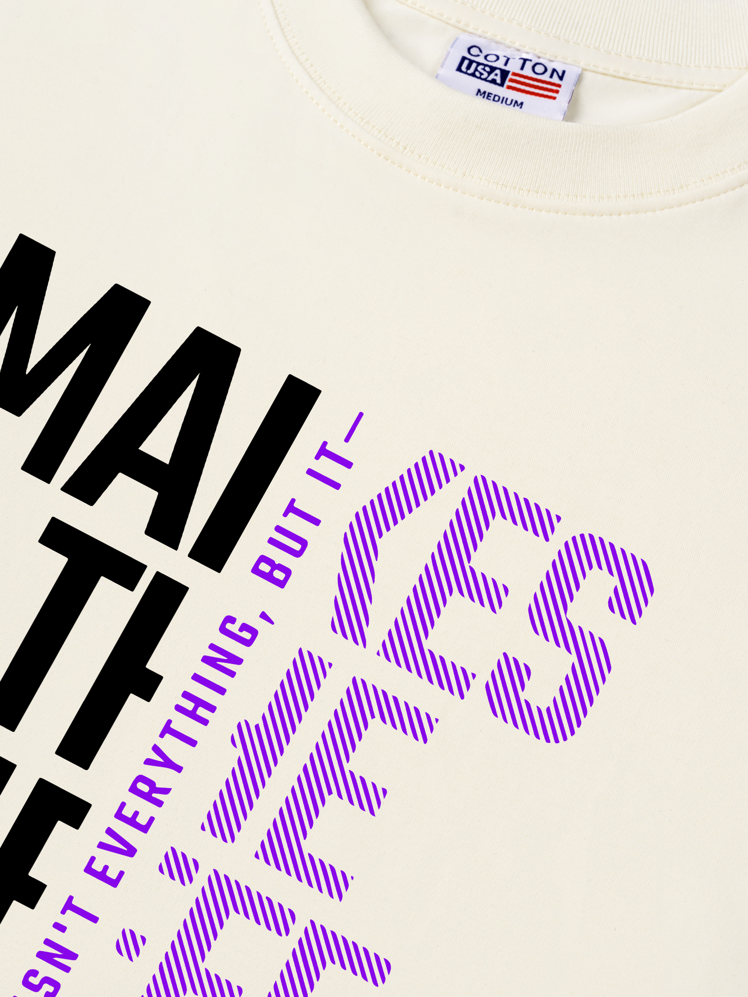 Áo Thun Relaxed Fit Money Motivational Modern Typographic