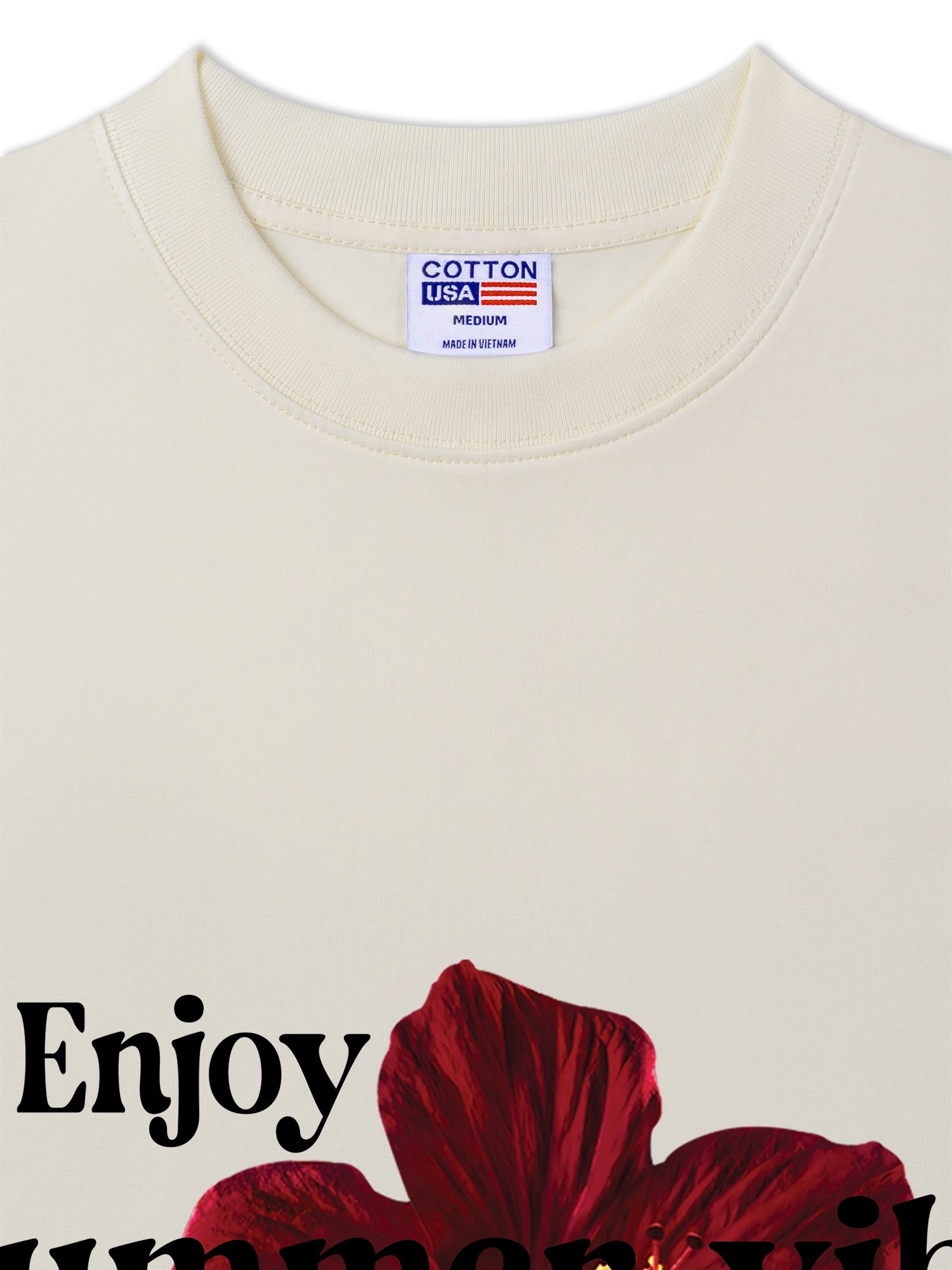 Áo Thun Relaxed Fit Floral Enjoy Summer