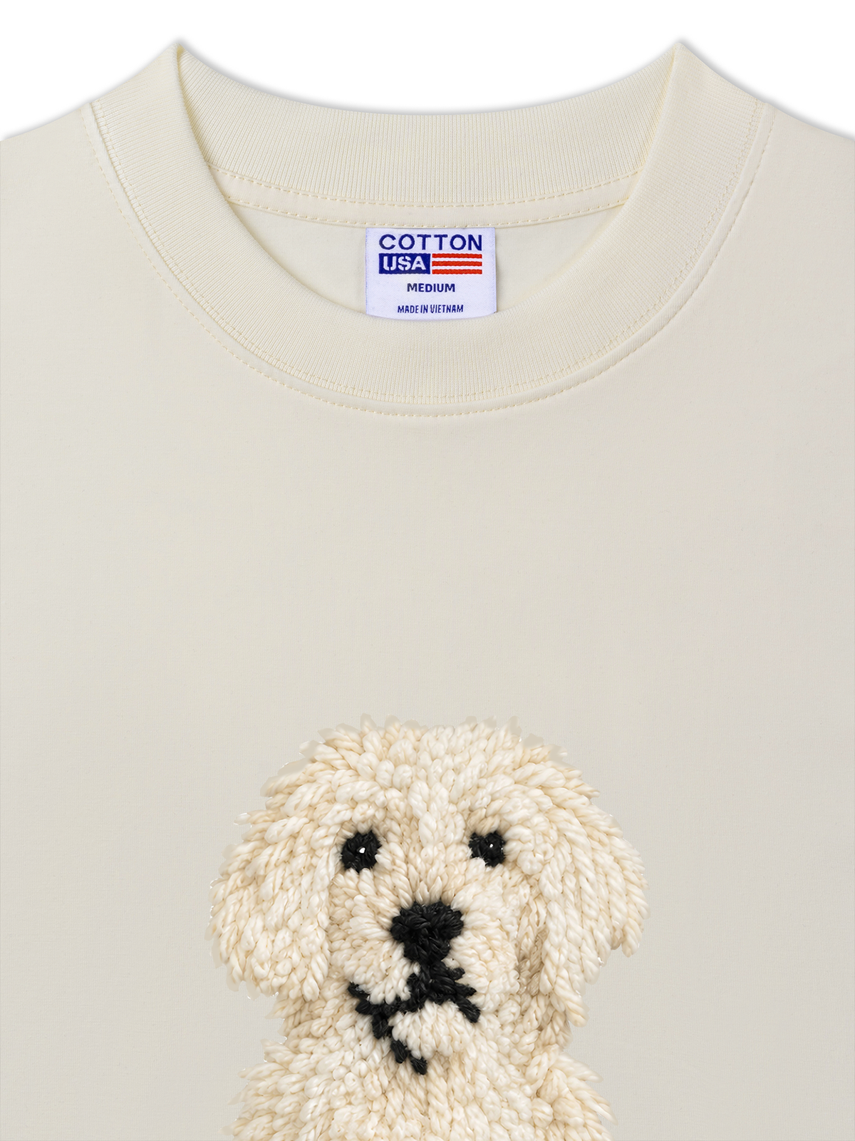 Áo Thun Relaxed Fit White Puppy