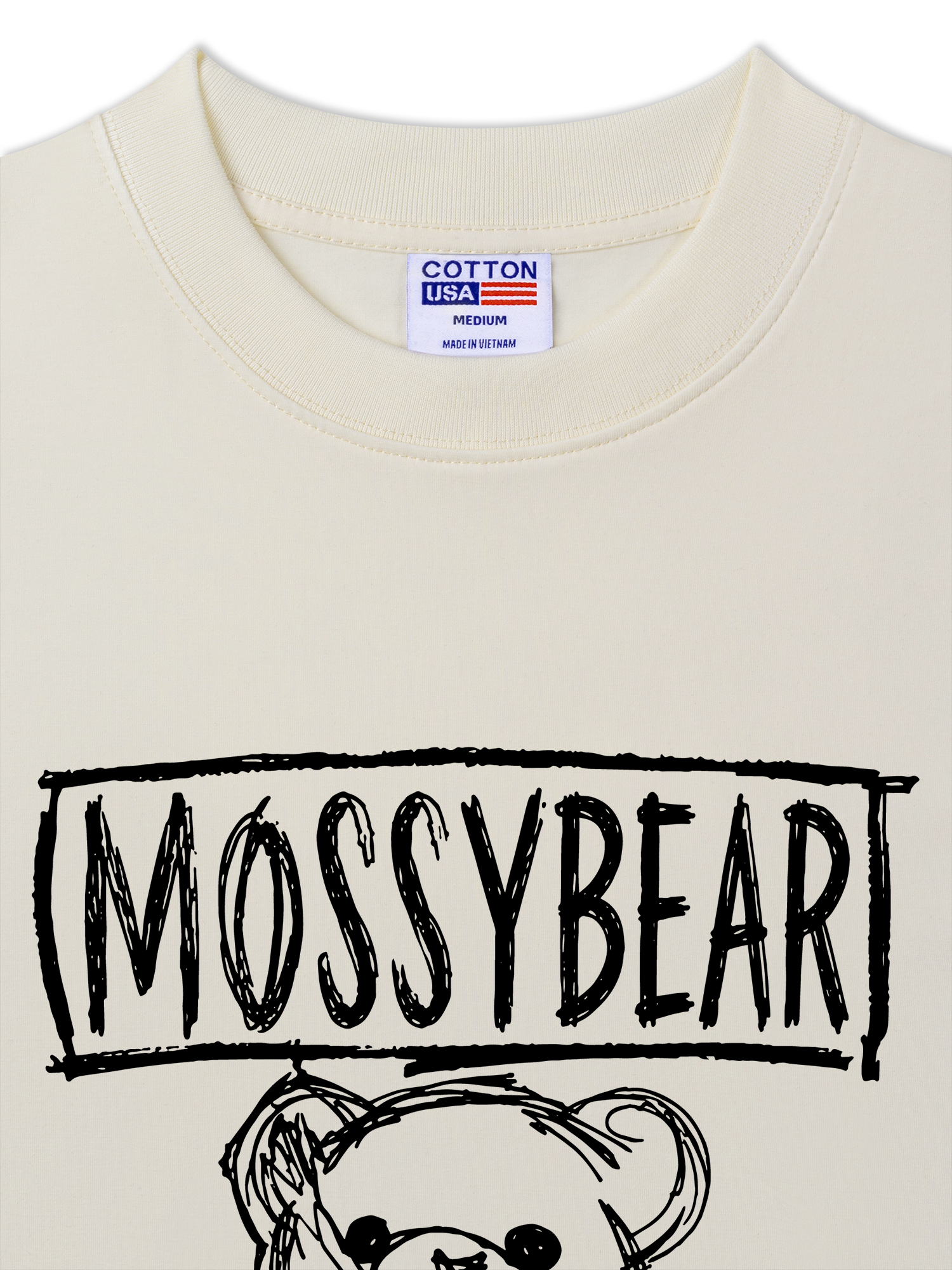 Áo Thun Relaxed Fit Mossy Bear Basic Bear