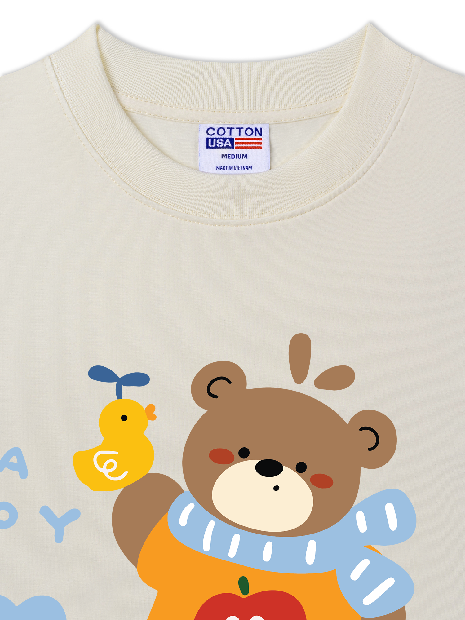 Áo Thun Relaxed Fit Bear Town Happy Bear