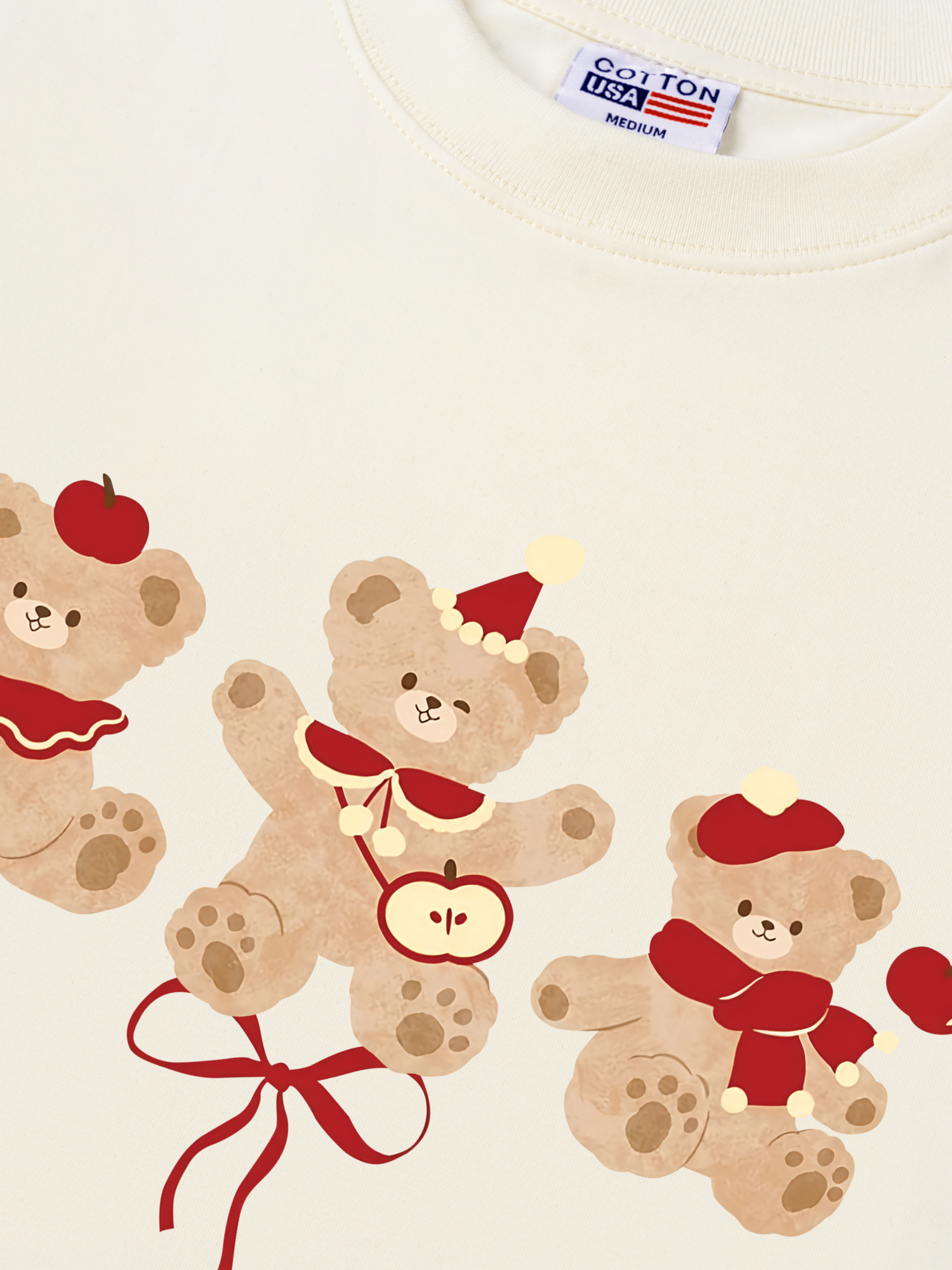 Áo Thun Relaxed Fit Cute Bear