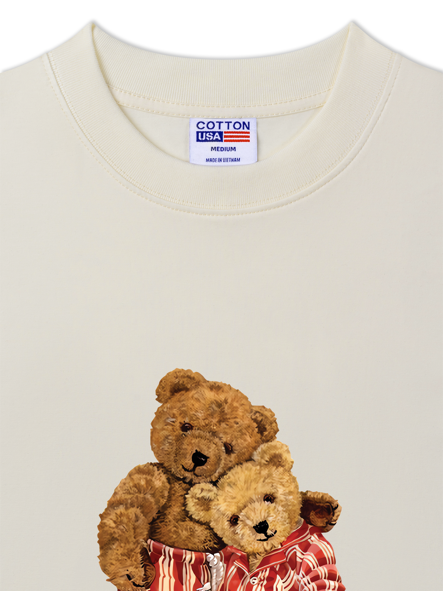 Áo Thun Relaxed Fit Couple Bear Go To Bed