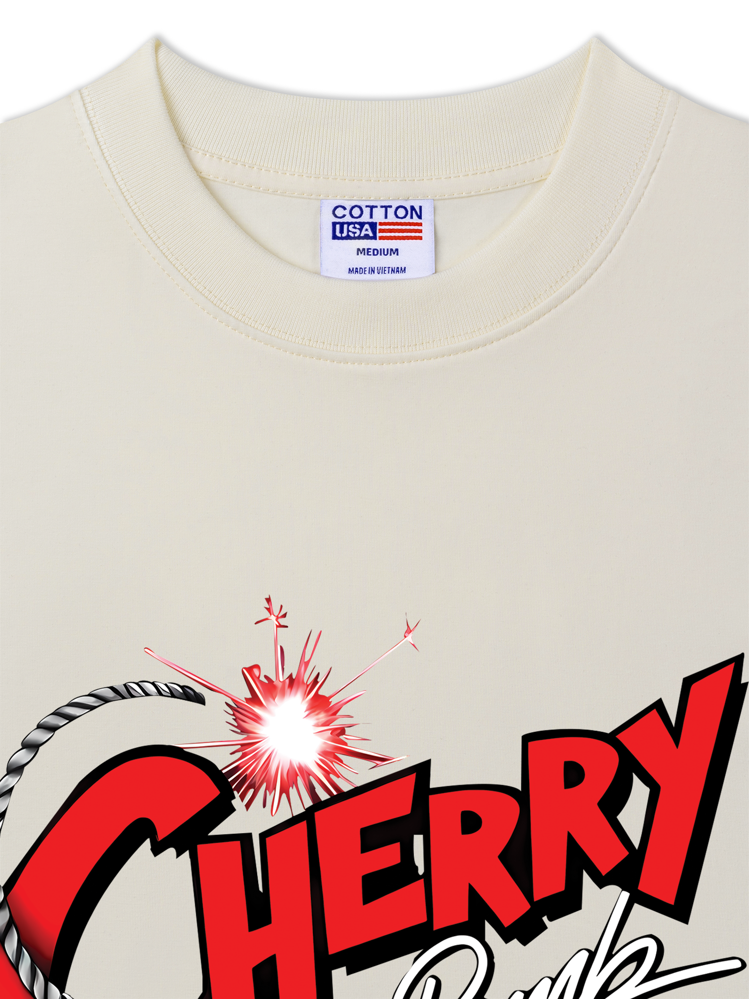 Áo Thun Relaxed Fit Cherry Bombb