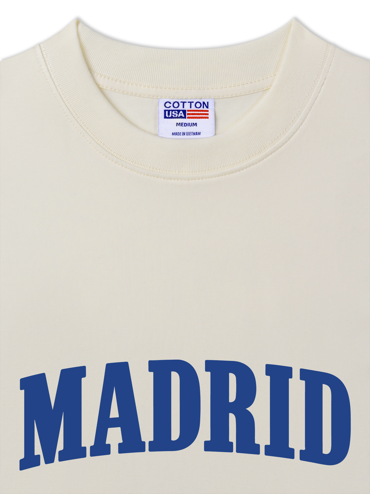 Áo Thun Relaxed Fit Basic Blue Madrid