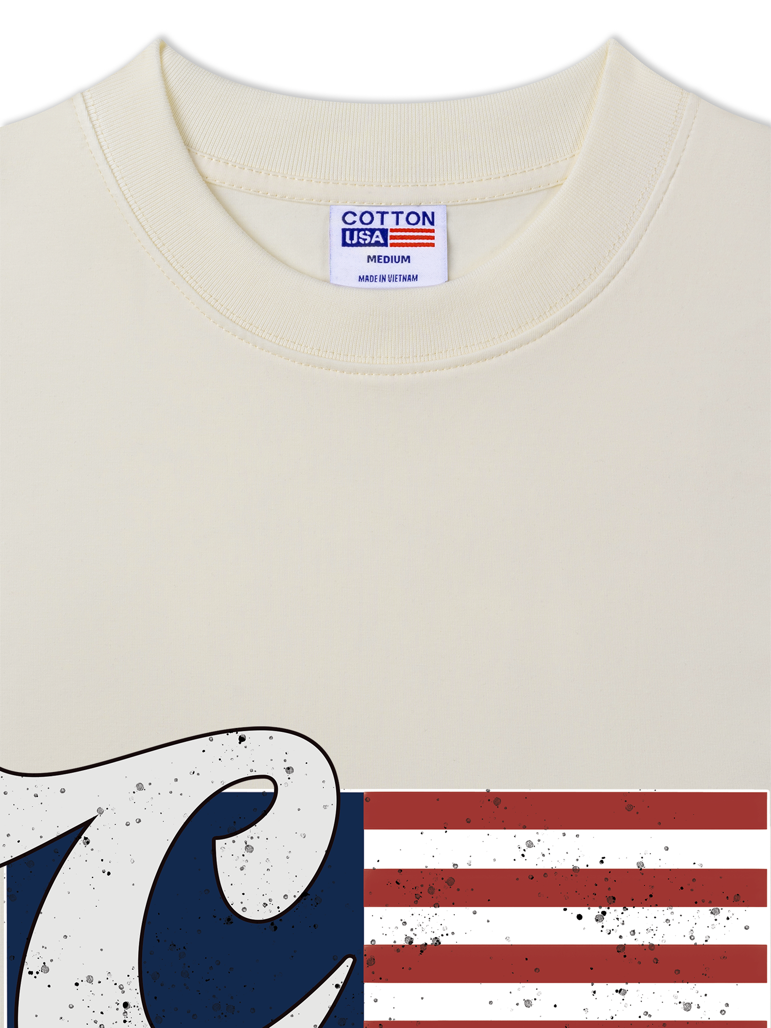 Áo Thun Relaxed Fit USA Vintage Flag