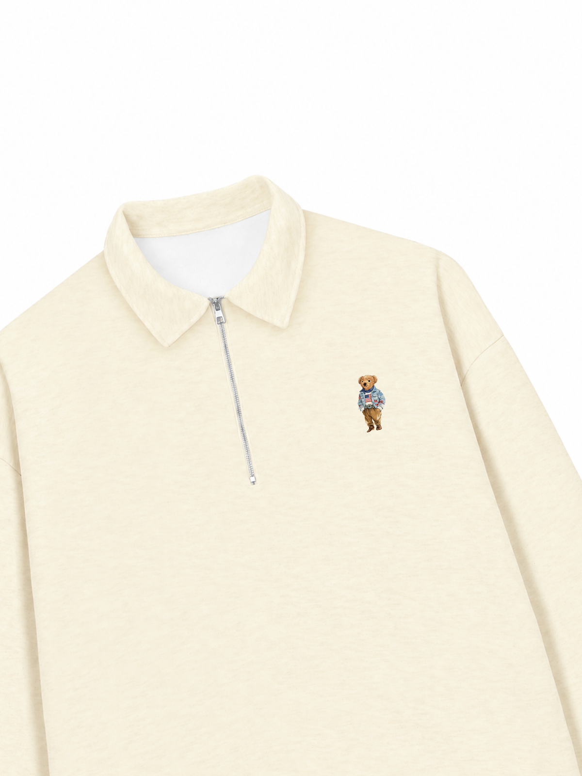 Áo Sweater Polo Nỉ Hai Da Cowboy Bear