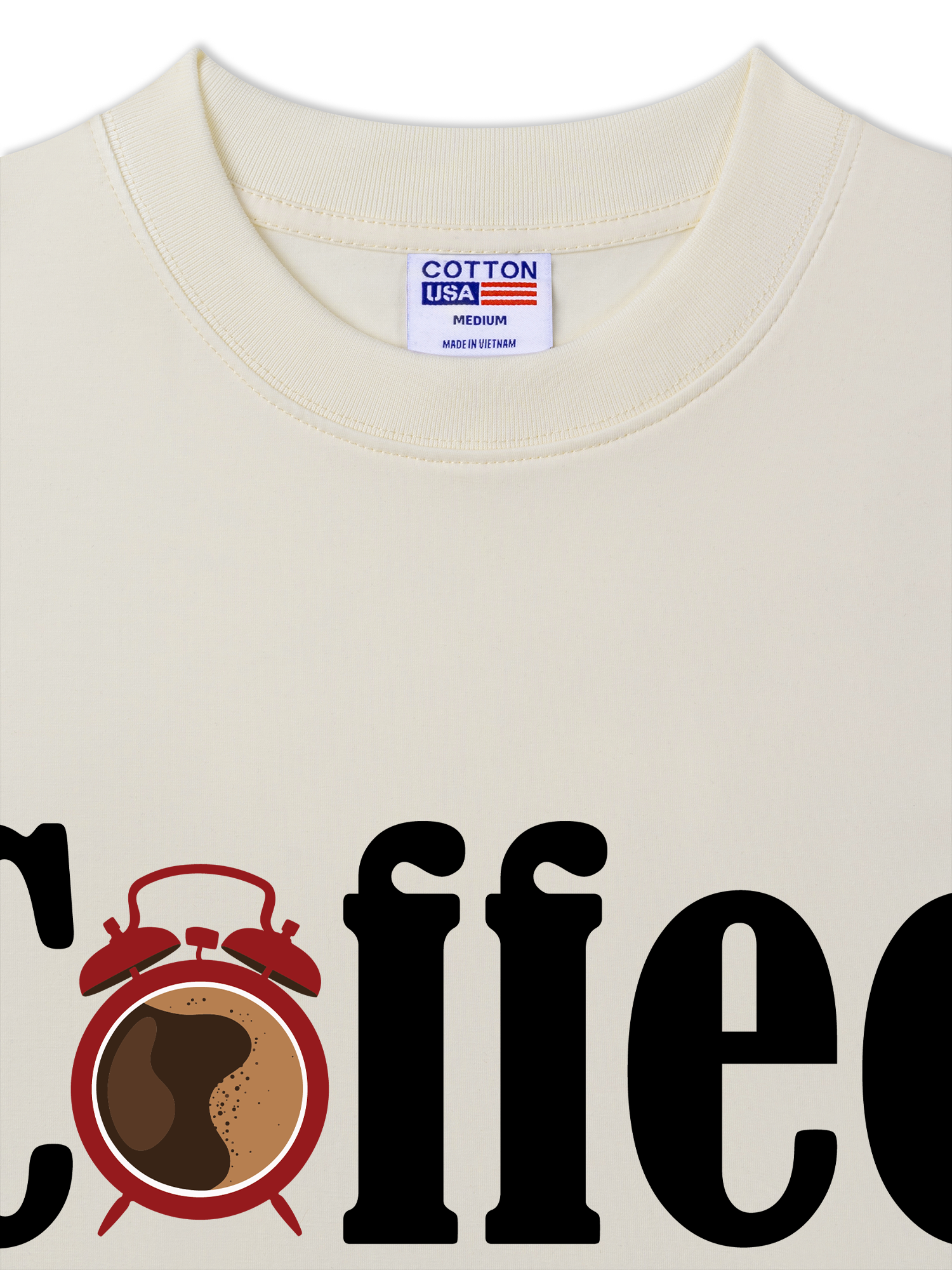 Áo Thun Relaxed Fit Daily Cup Coffe Is My Morning Alarm
