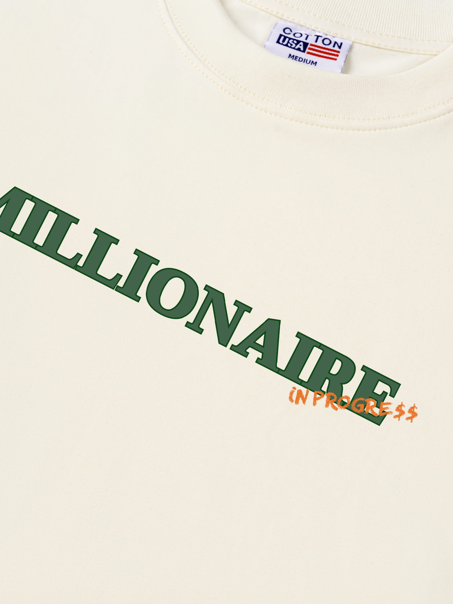 Áo Thun Relaxed Fit Money Millionaire In Progress