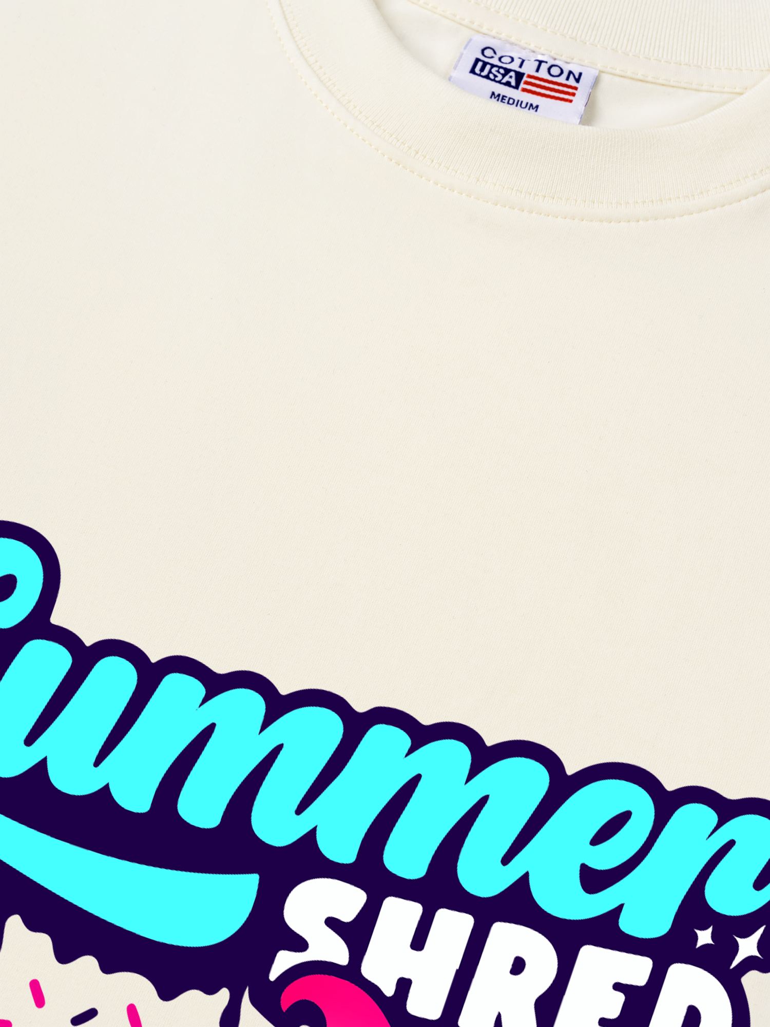 Áo Thun Relaxed Fit Yummy Mood Summer Shred