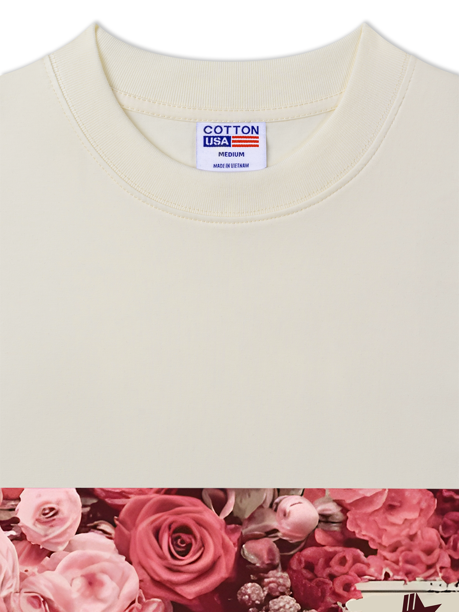 Áo Thun Relaxed Fit Floral Cotton Usa