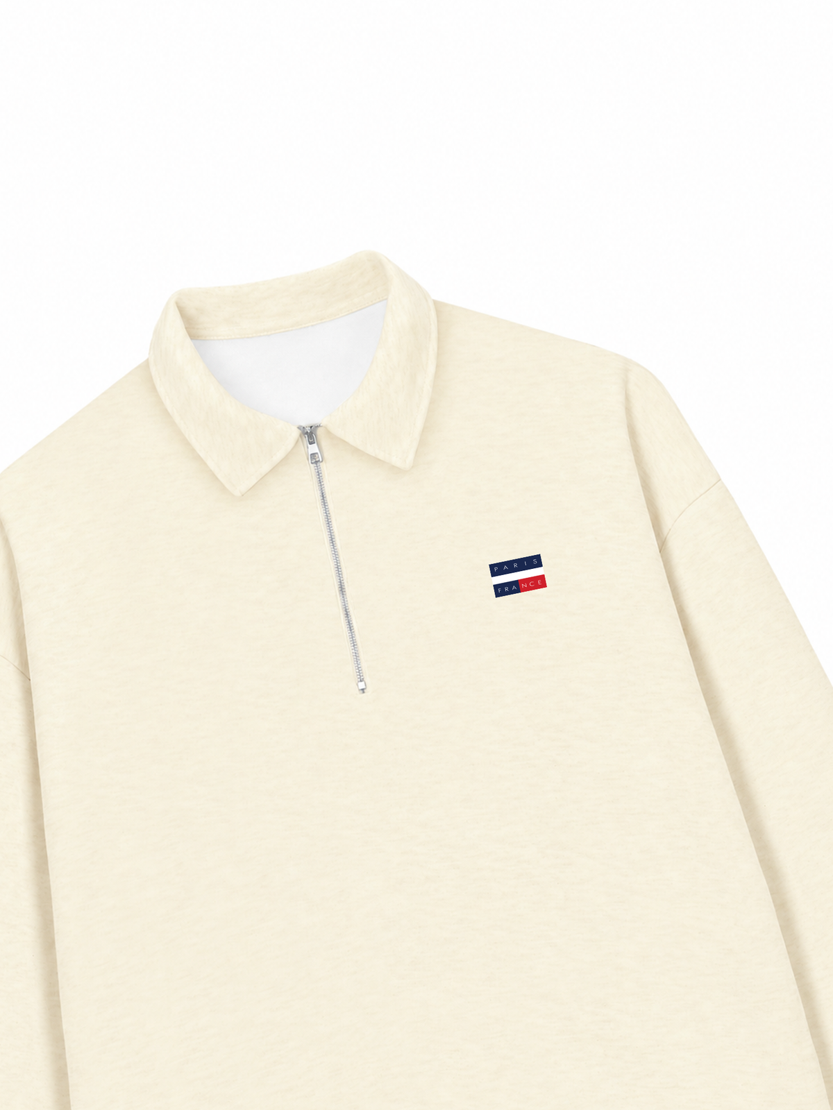 Áo Sweater Polo Nỉ Hai Da Paris France Flag