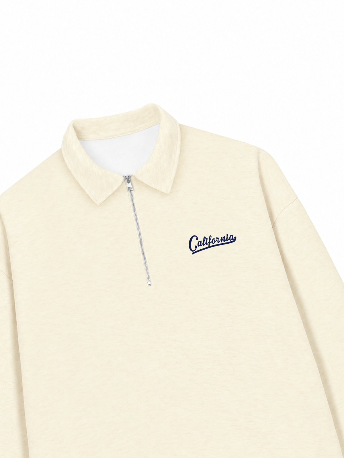 Áo Sweater Polo Nỉ Hai Da USA Califorinia Blue