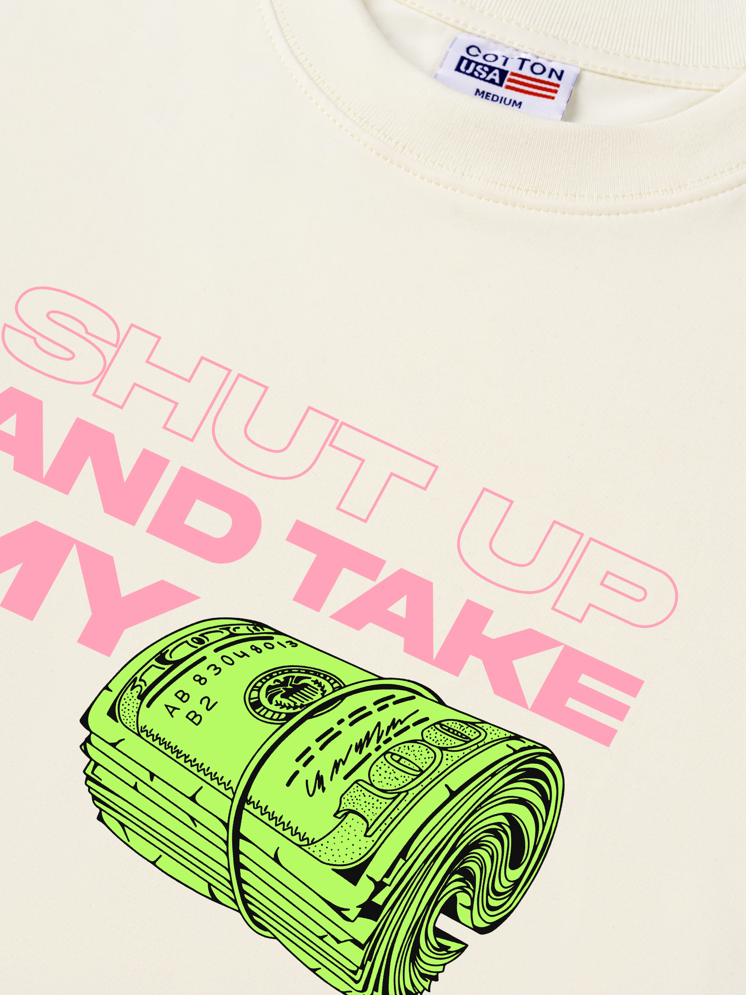 Áo Thun Relaxed Fit Money Shut Up And Take My