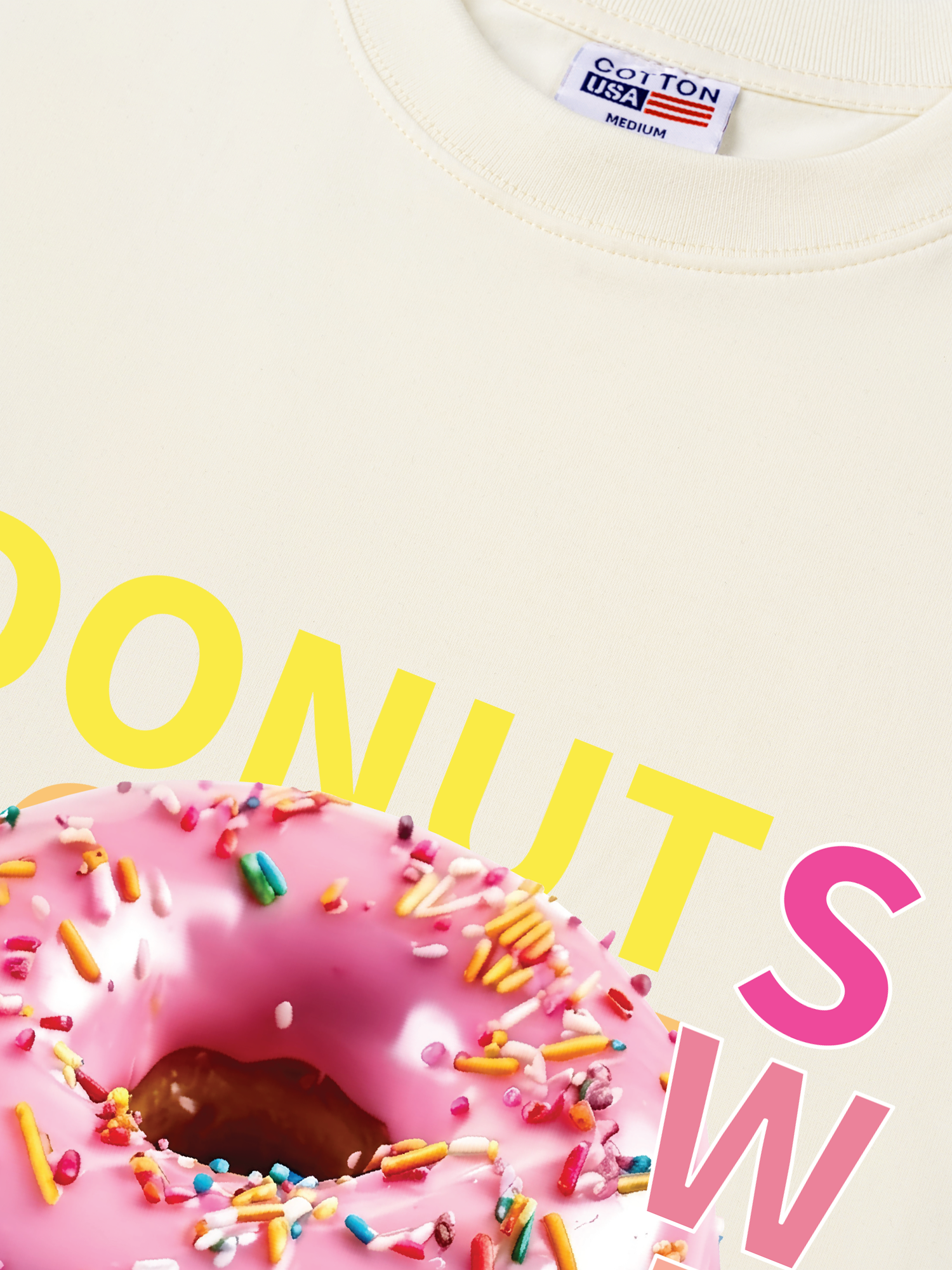 Áo Thun Relaxed Fit Yummy Mood Sweet Donut