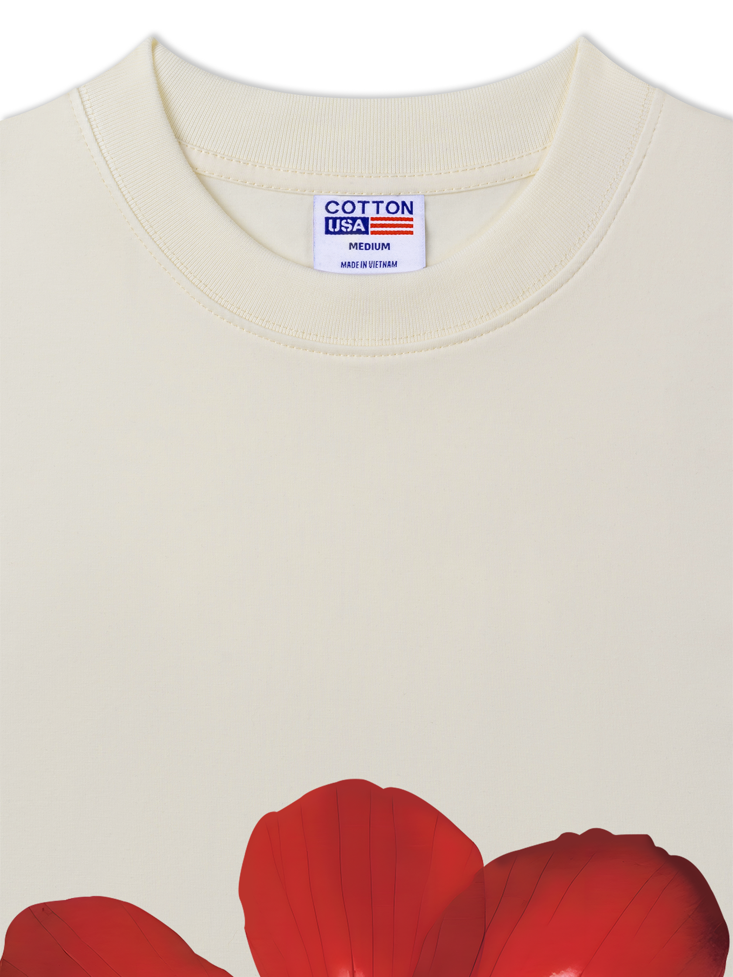 Áo Thun Relaxed Fit Floral Red Flower