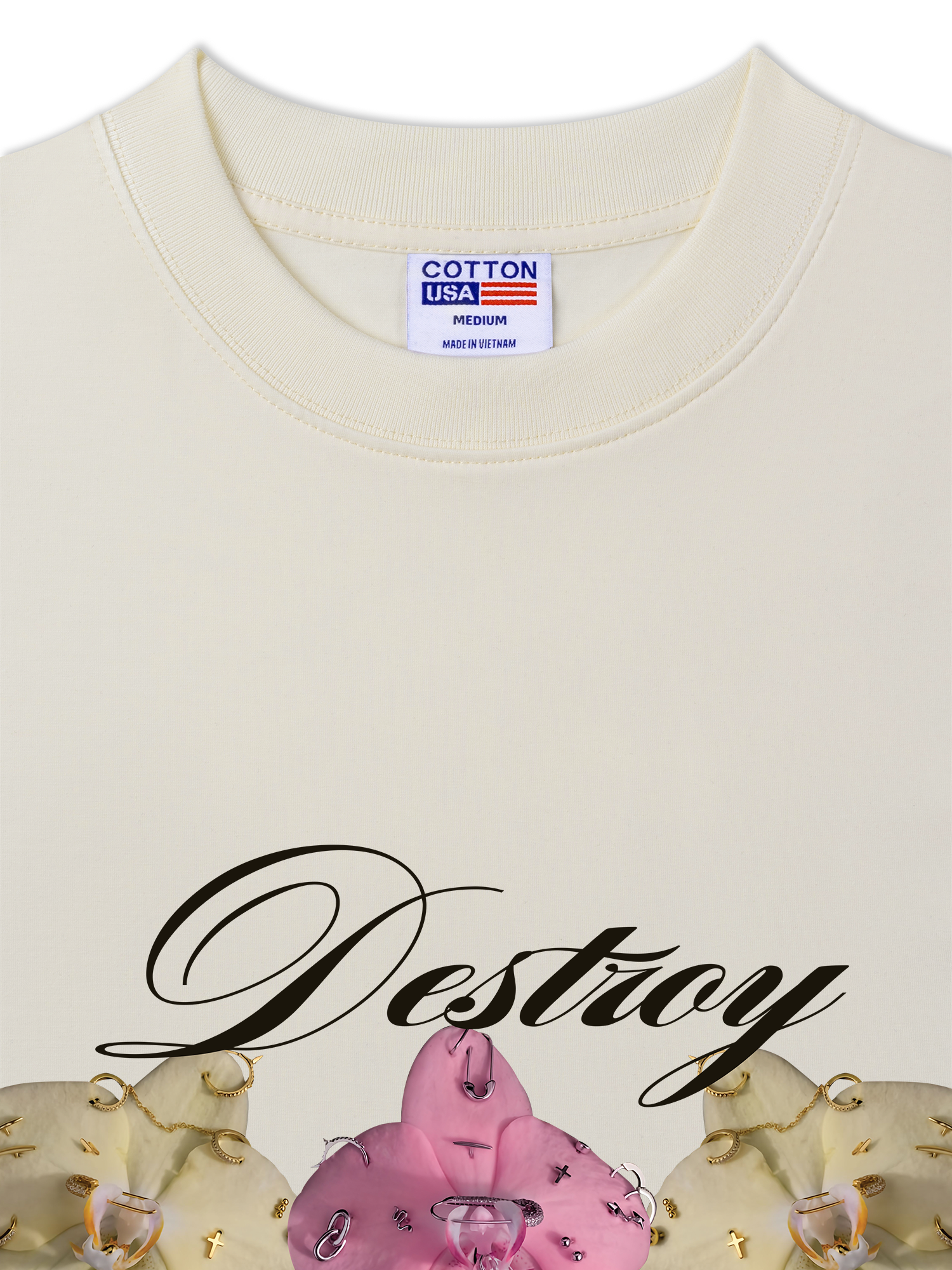 Áo Thun Relaxed Fit Bling Orchid Destroy