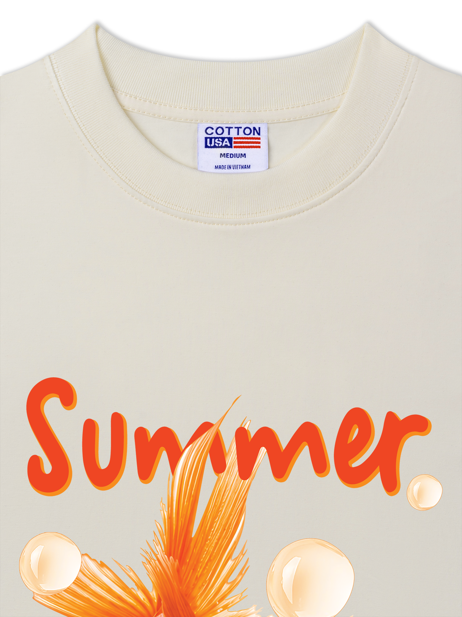Áo Thun Relaxed Fit Tshirt Tropical Cá Vàng