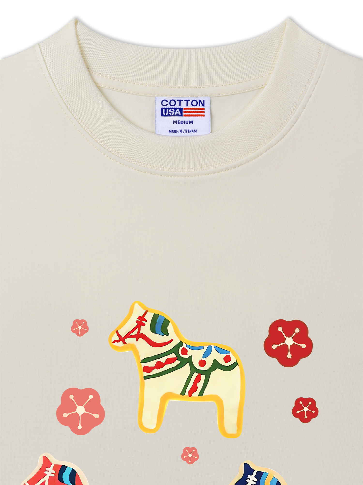 Áo Thun Relaxed Fit Cute Horse