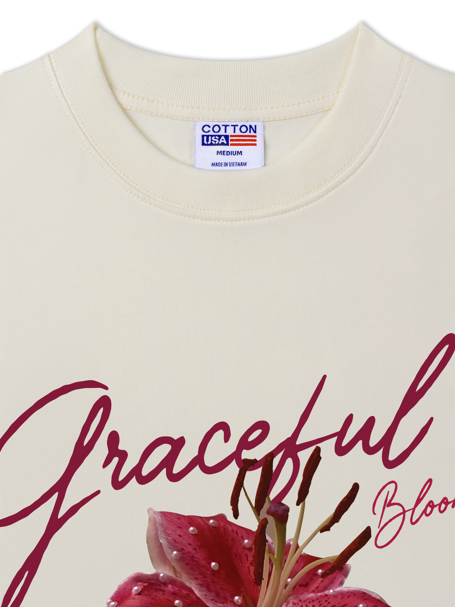 Áo Thun Relaxed Fit Bling Graceful Bloom