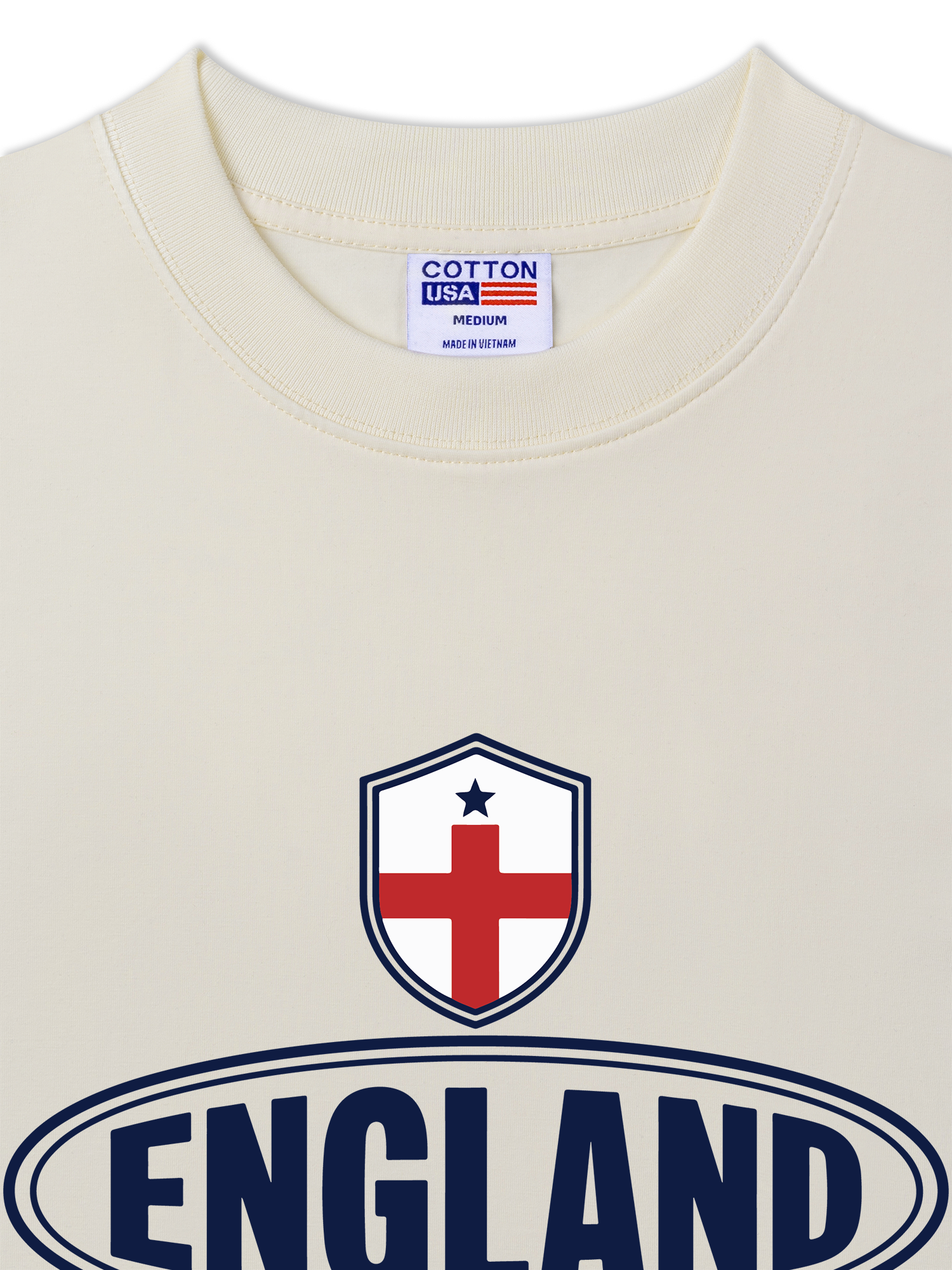 Áo Thun Relaxed Fit Soccer England Red White Spirit