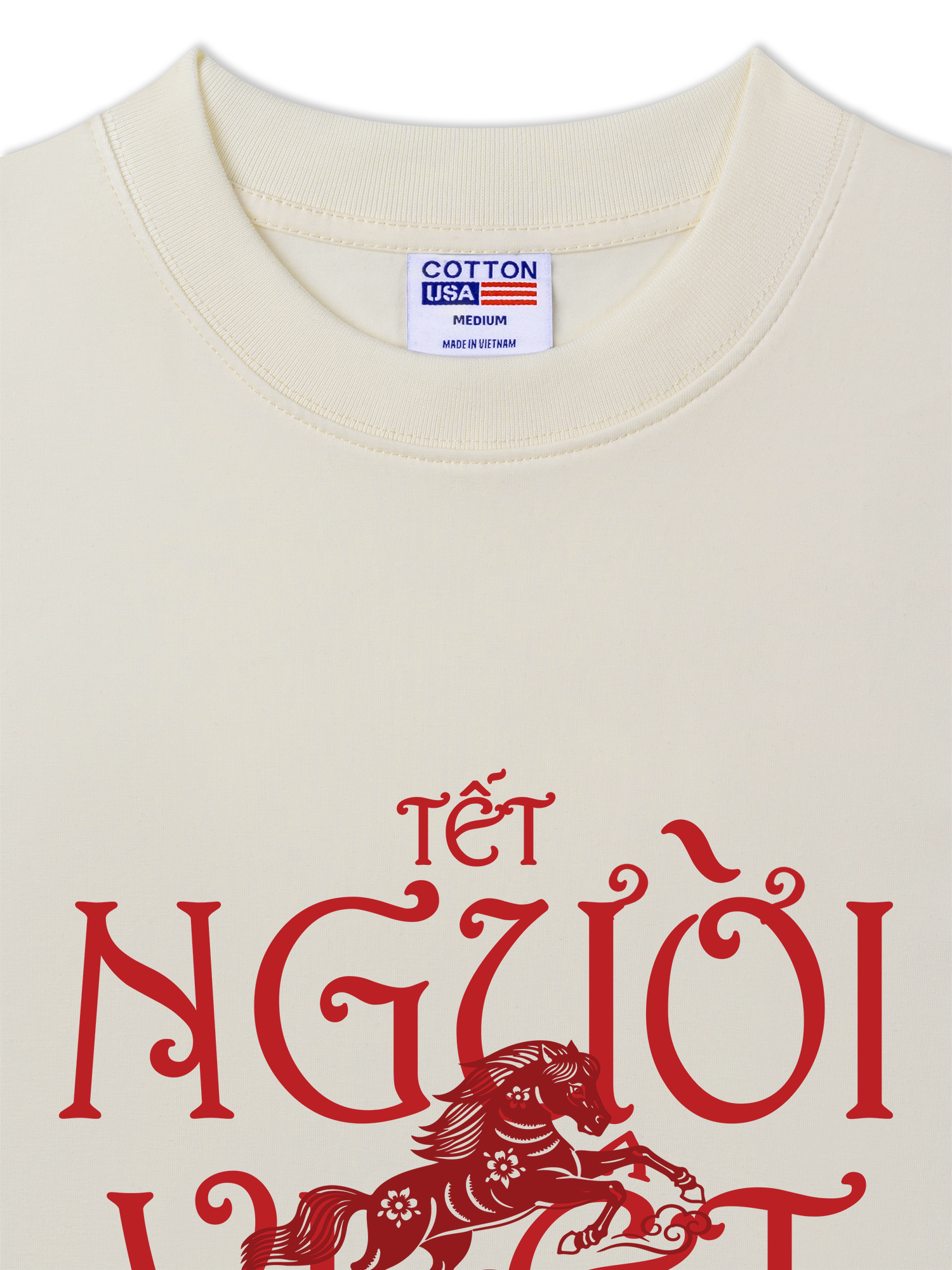 Áo Thun Relaxed Fit Tết Người Việt - Mã Đáo Thành Công