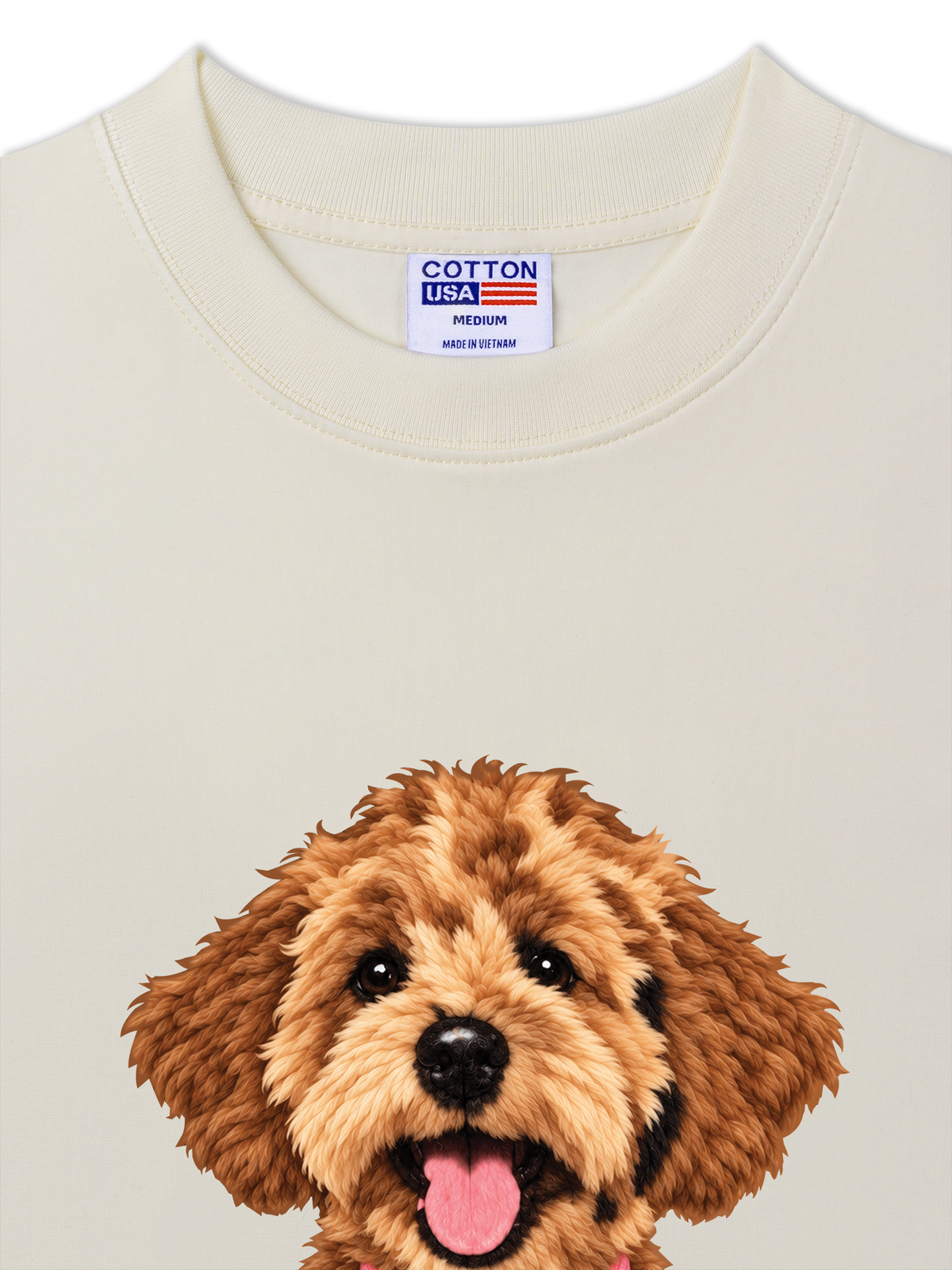 Áo Thun Relaxed Fit Cute Brown Puppy