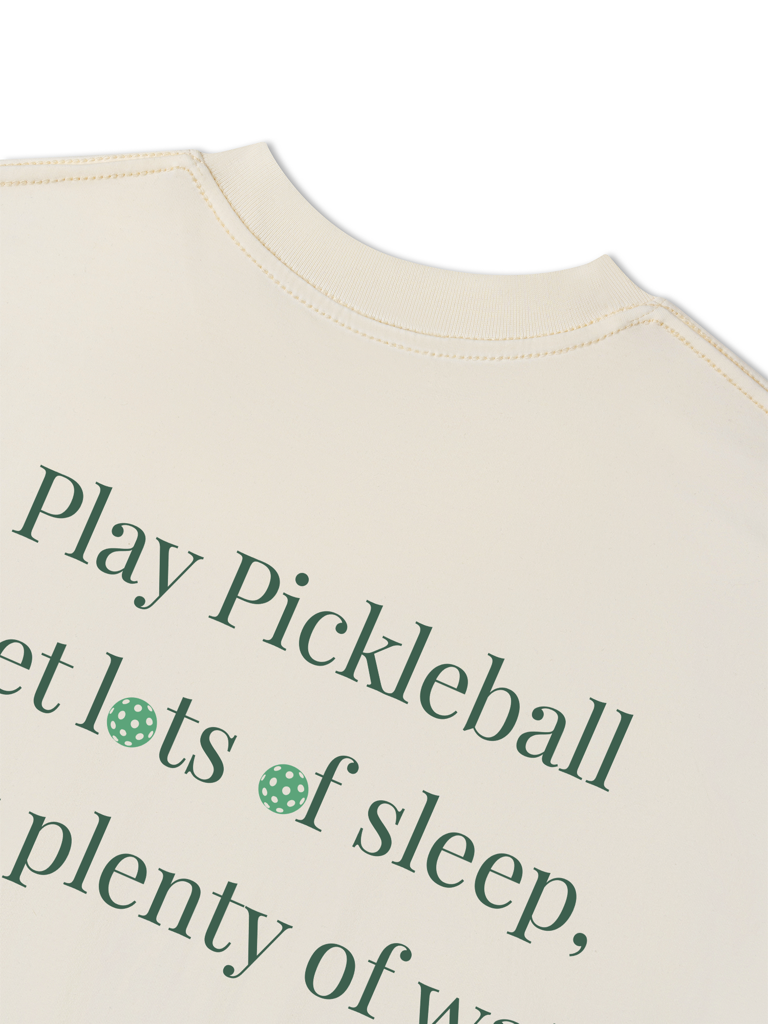 Áo Thun Relaxed Fit Pickleball Quote