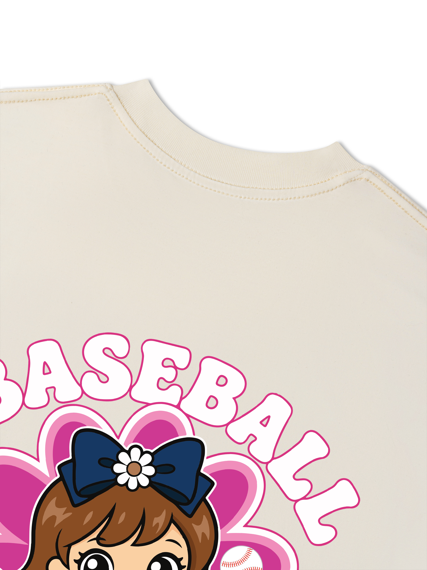 Áo Thun Relaxed Fit Baseball Pink SF