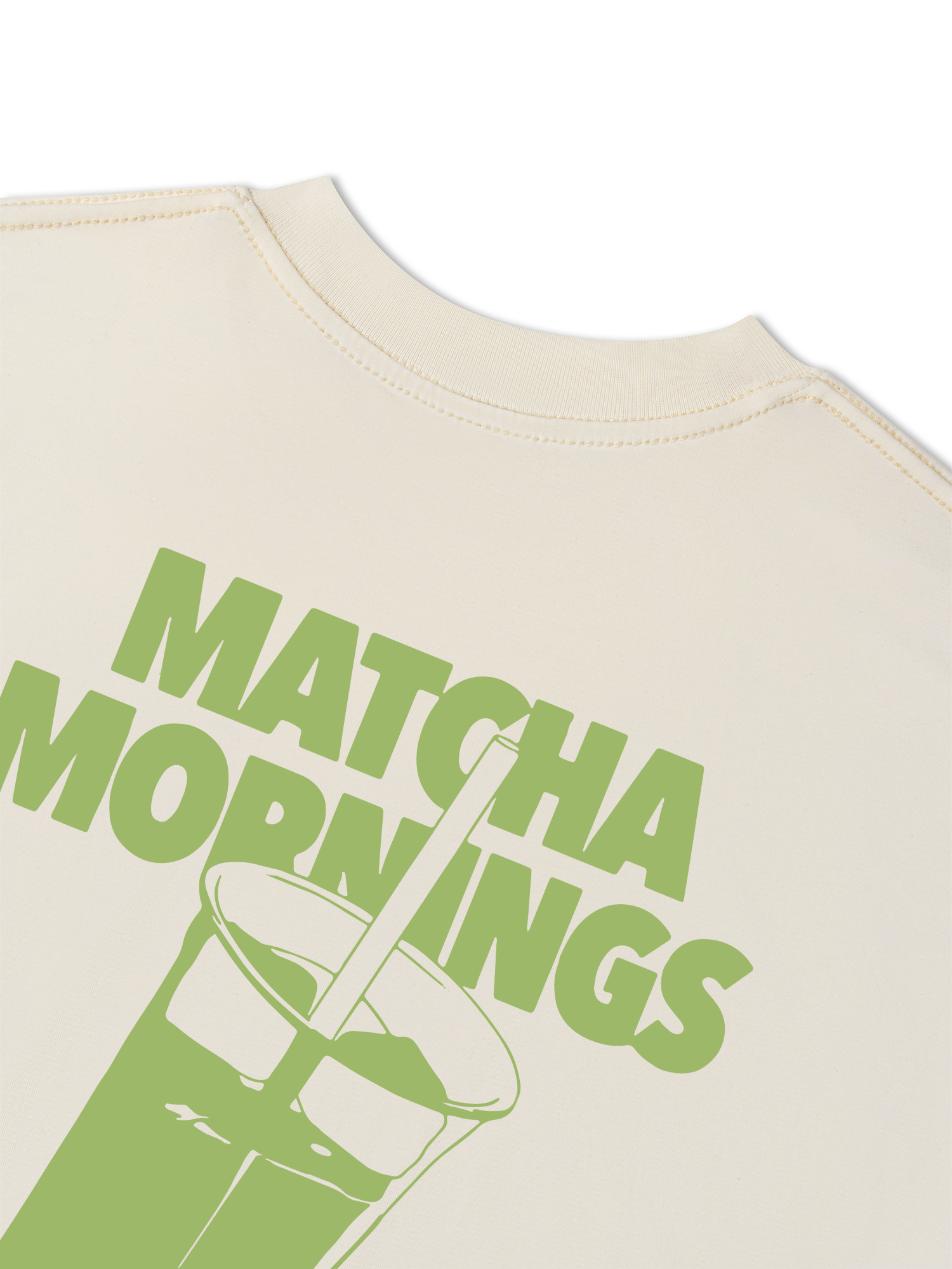 Áo Thun Relaxed Fit Daily Cup Matcha Mornings