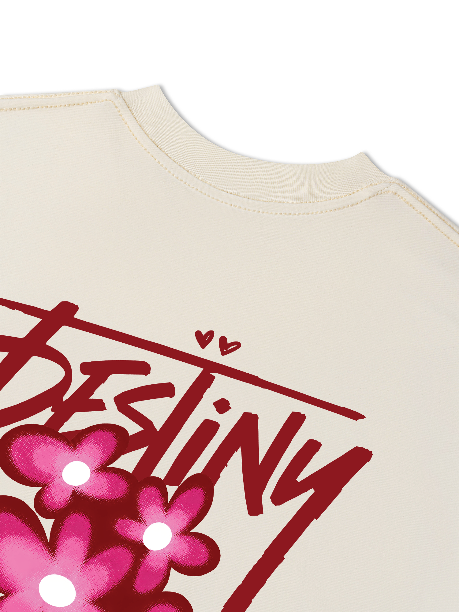 Áo Thun Relaxed Fit Destiny Pink Flower