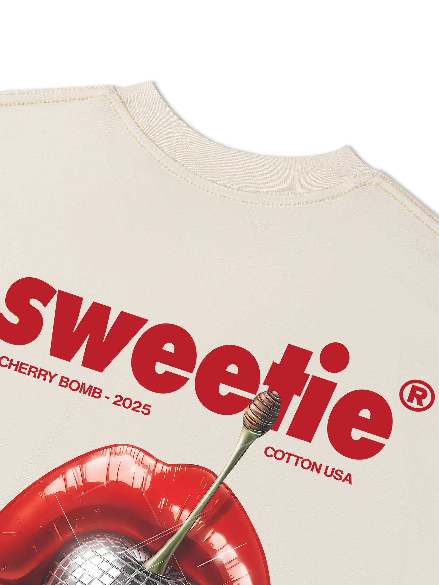 Áo Thun Relaxed Fit Cherry Sweetie Lip